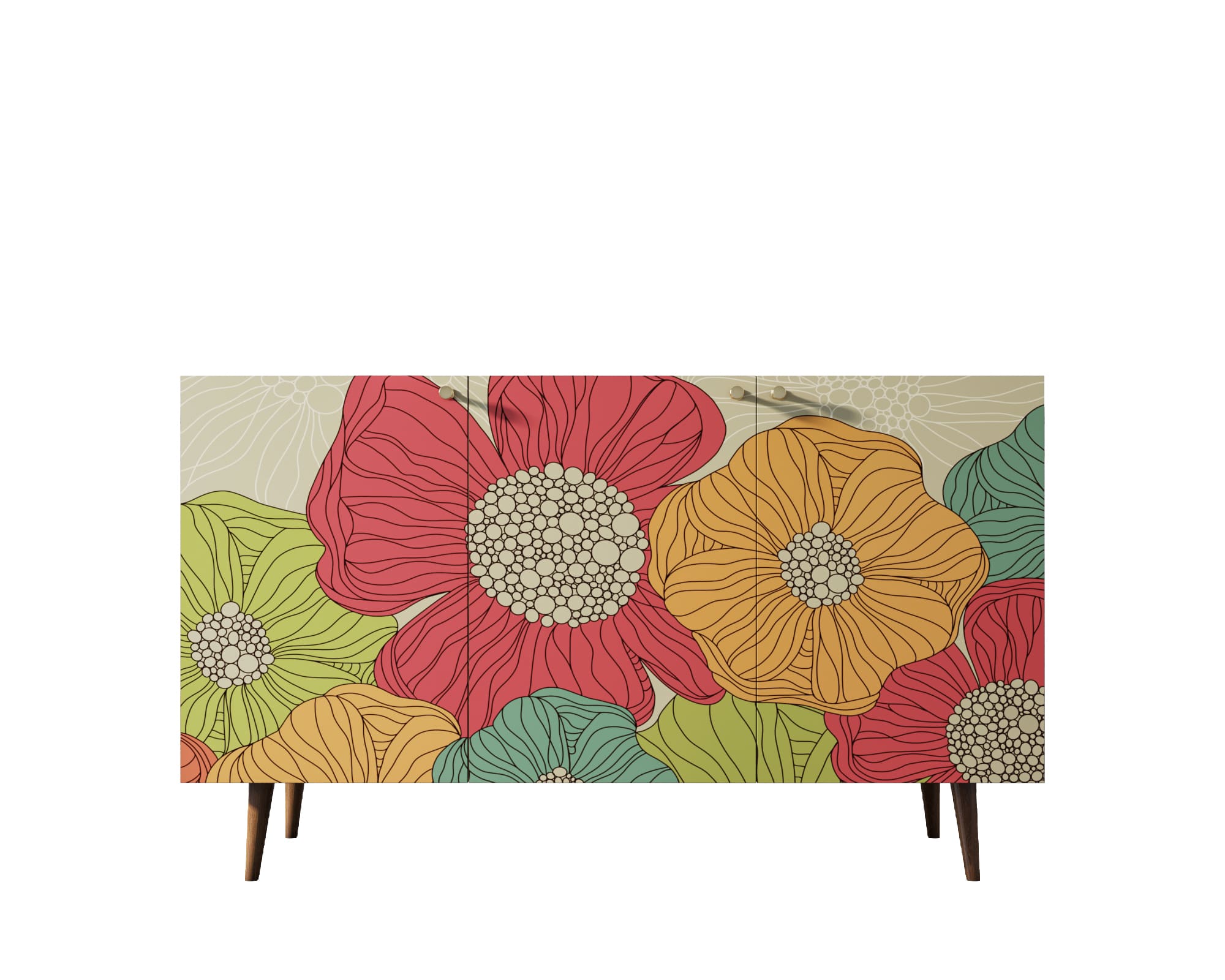 заказать Комод "Berber" три дверки 5 принт арт BB01/Print_05