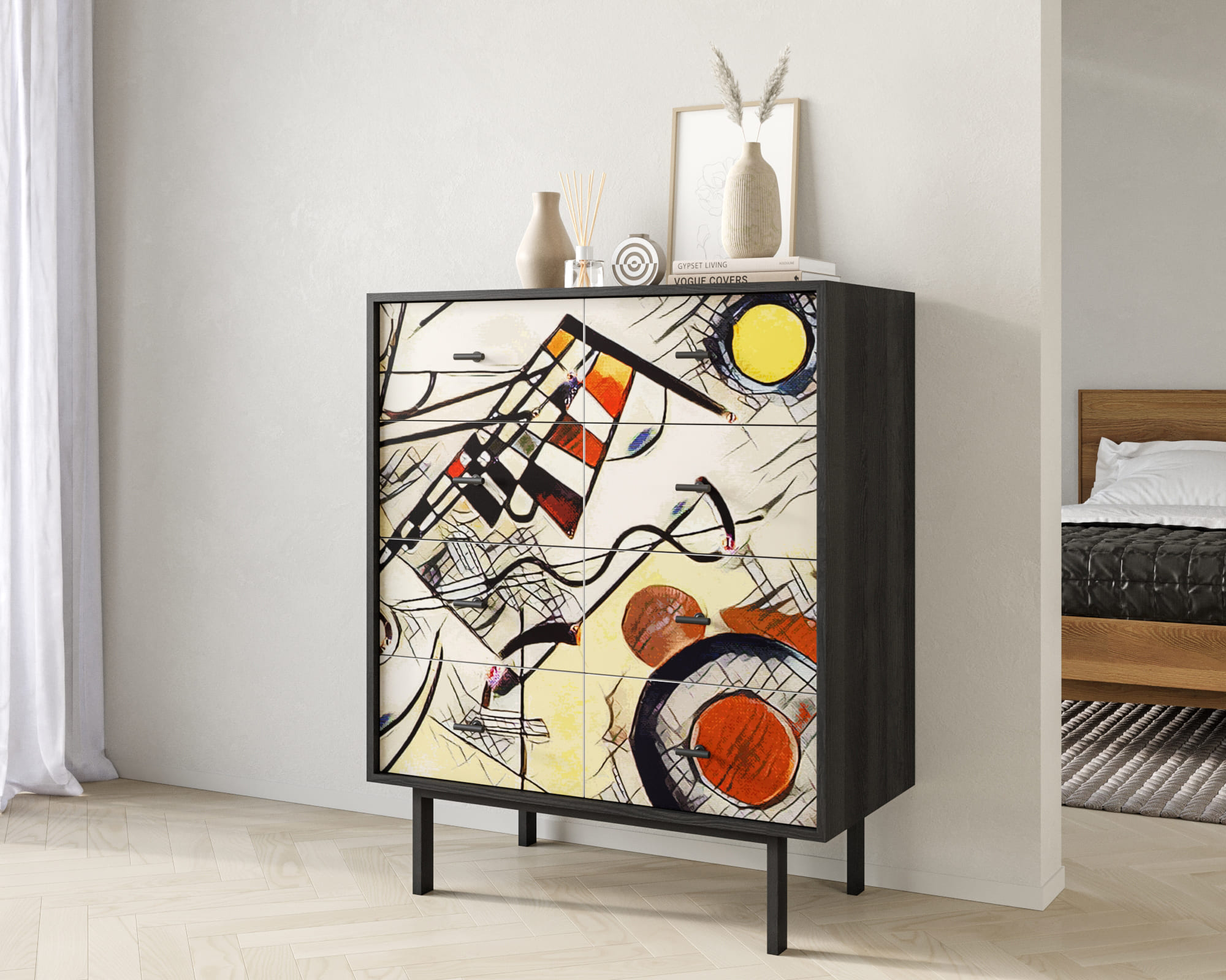 заказать Комод на восемь ящиков "Emerson" by Kandinsky арт EM20/Print_01