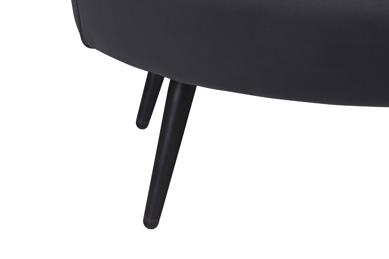 фото Дизайнерский диван Pearl Double Black на черных ножках в интерьере