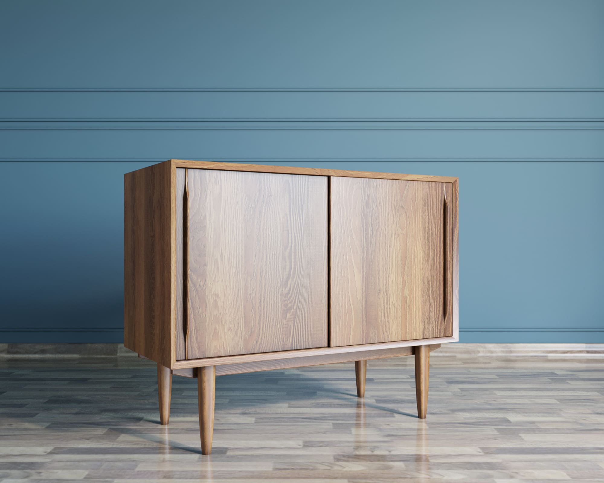 фото Комод в Скандинавском стиле "Bruni" две дверки арт BR25