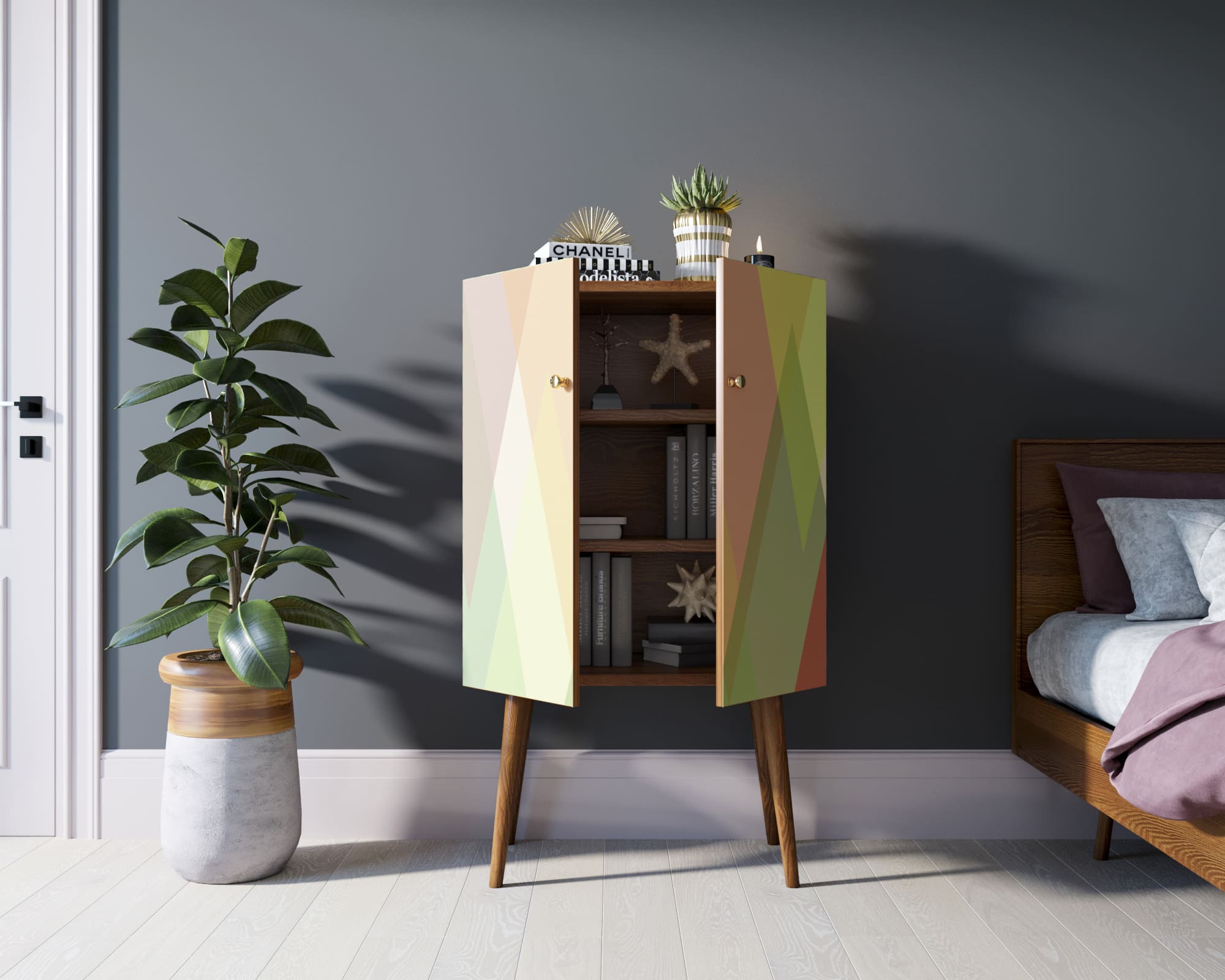 Комод на высоких ножках "Berber" 16 принт арт BB09/Print_16 в интернет-магазине в Москве Комод на высоких ножках "Berber" 16 принт арт BB09/Print_16 в интернет-магазине