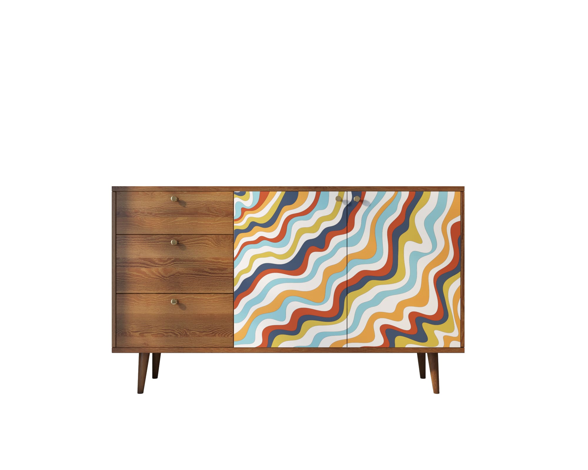 заказать Комод "Berber" с двумя дверками и ящиками 21 принт арт BB05/Print_21