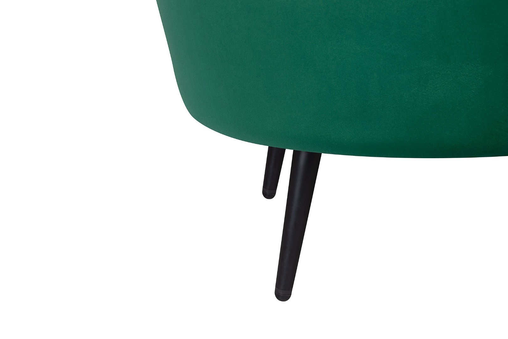 фото Дизайнерский диван Pearl Double Green V2 на черных ножках в интерьере