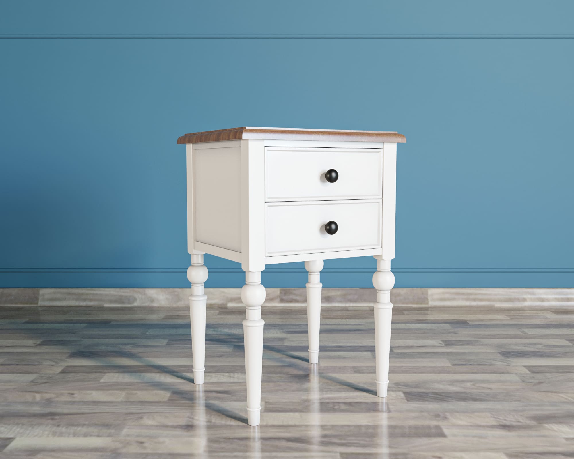 заказать Тумбочка "Odri" с двумя ящиками арт od2102S Белый