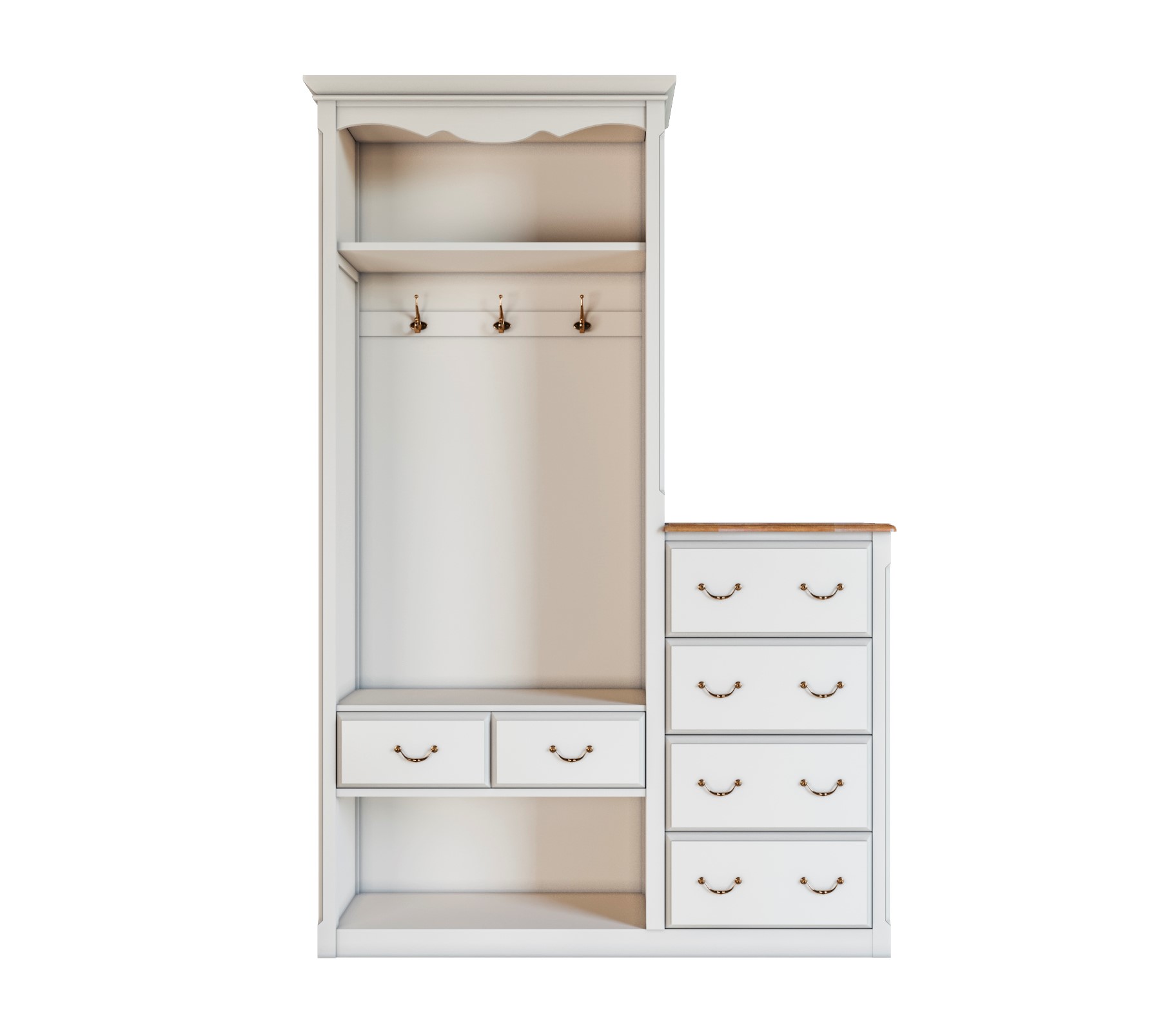 заказать Шкаф-прихожая Leontina с комодом арт ST9362 в Москве заказать Шкаф-прихожая Leontina с комодом арт ST9362