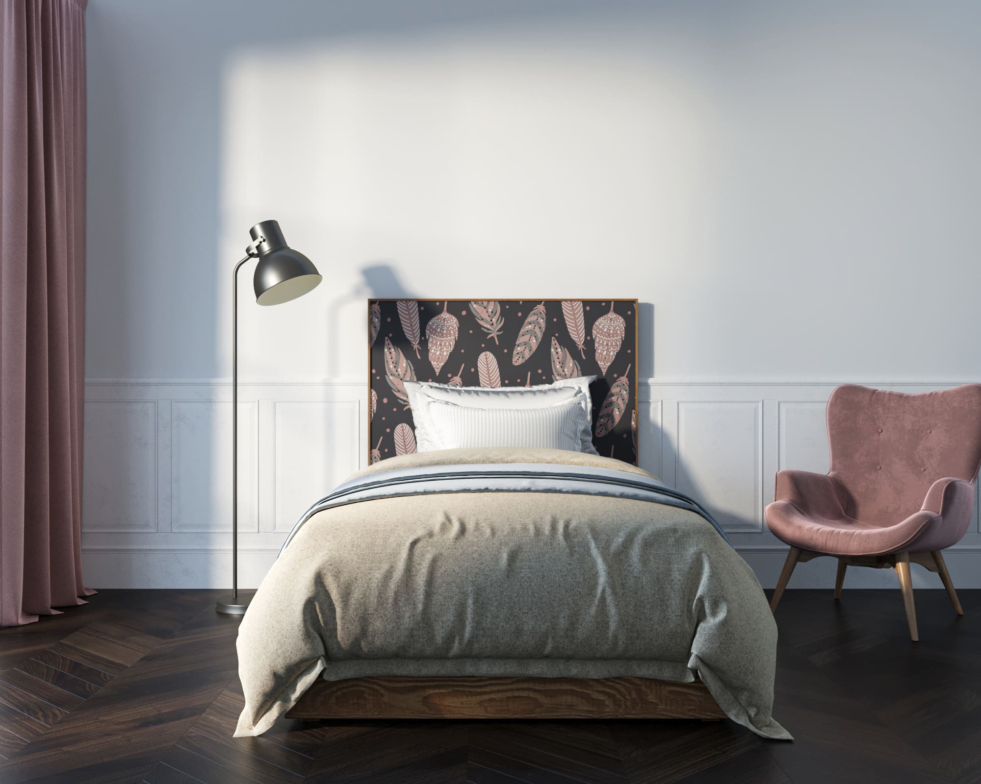 Кровать "Berber" 120х200 см принт 40 арт BB42/Print_40 в интернет-магазине в Москве Кровать "Berber" 120х200 см принт 40 арт BB42/Print_40 в интернет-магазине