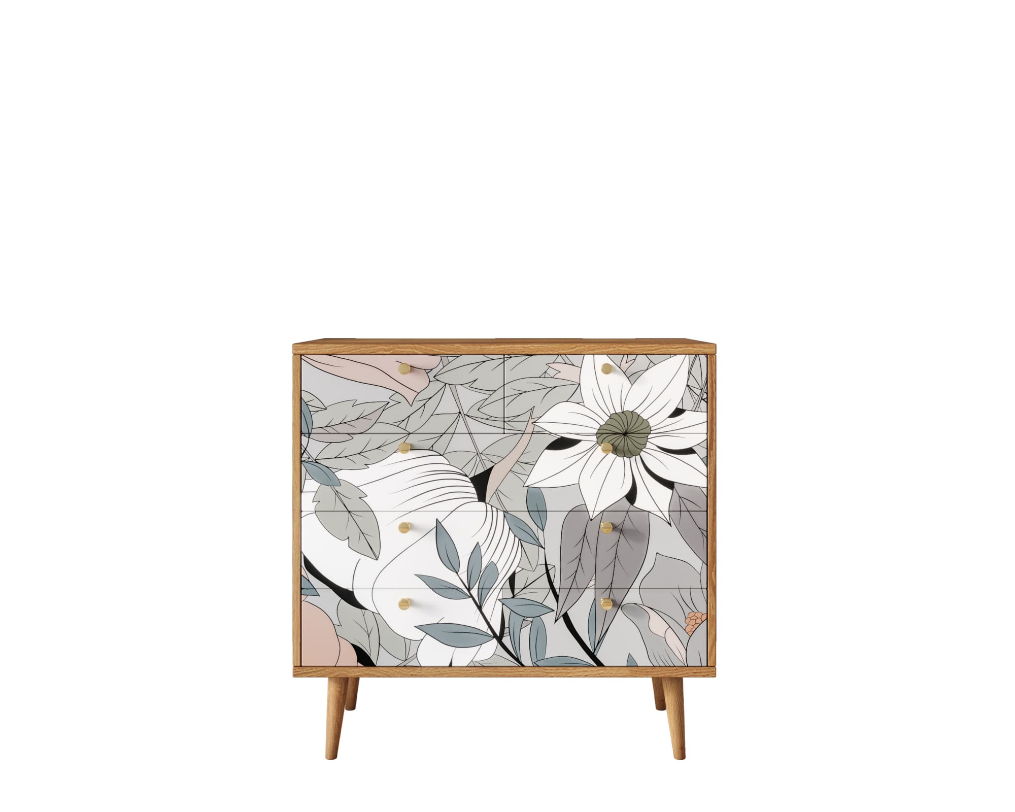 заказать Комод "Berber" пять ящиков 50 принт арт BB36/Print_50