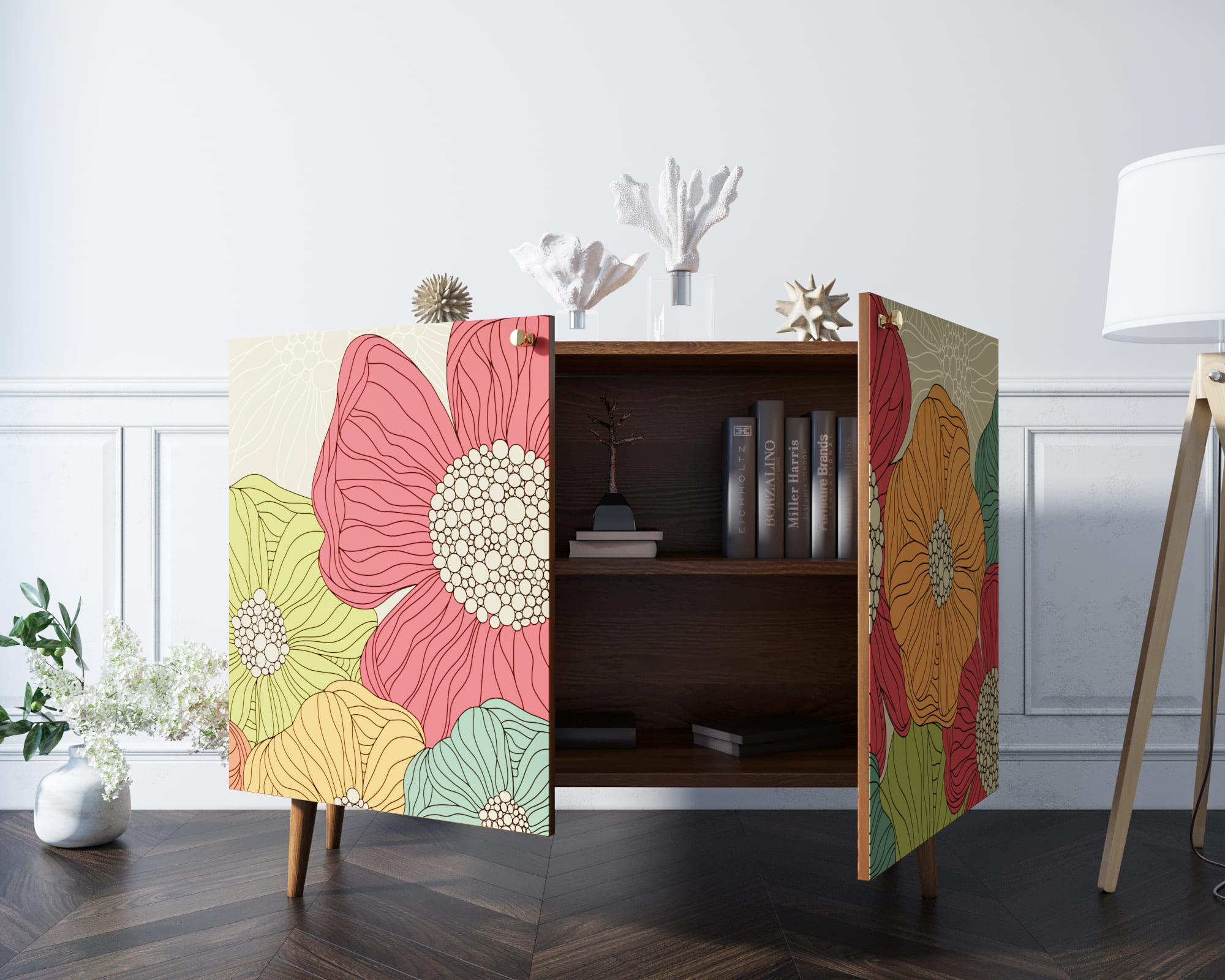 Комод "Berber" две дверки 5 принт арт BB04/Print_05 в интернет-магазине в Москве Комод "Berber" две дверки 5 принт арт BB04/Print_05 в интернет-магазине