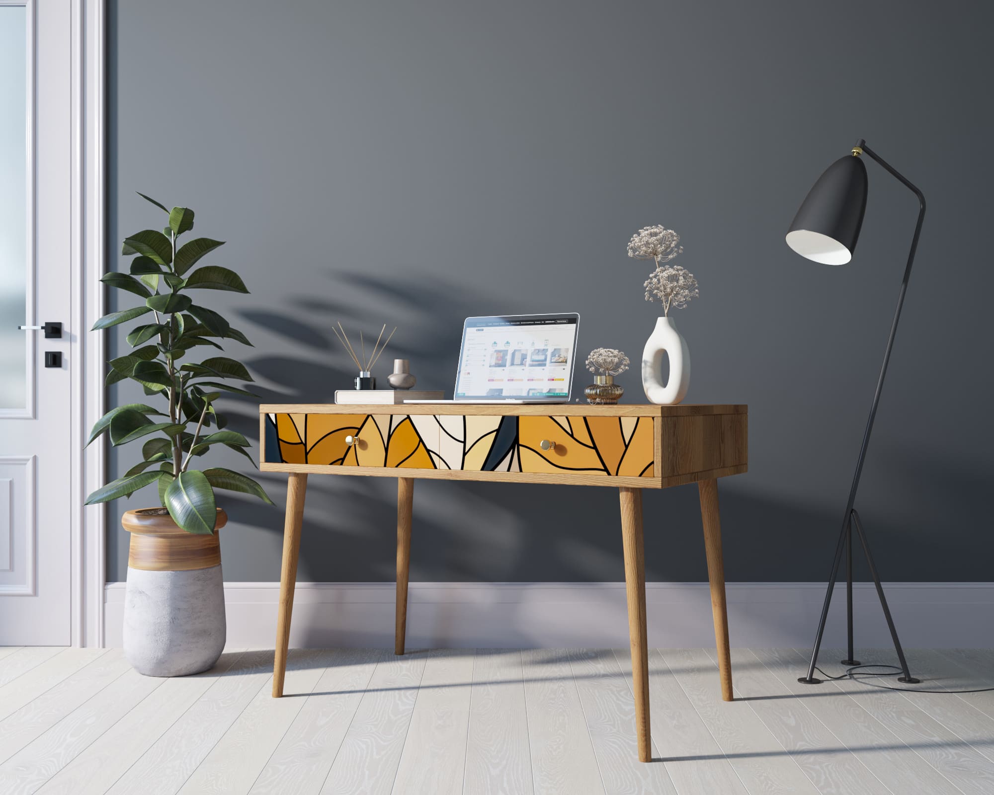 заказать Стол рабочий "Berber" малый принт 08 арт BB32/Print_08