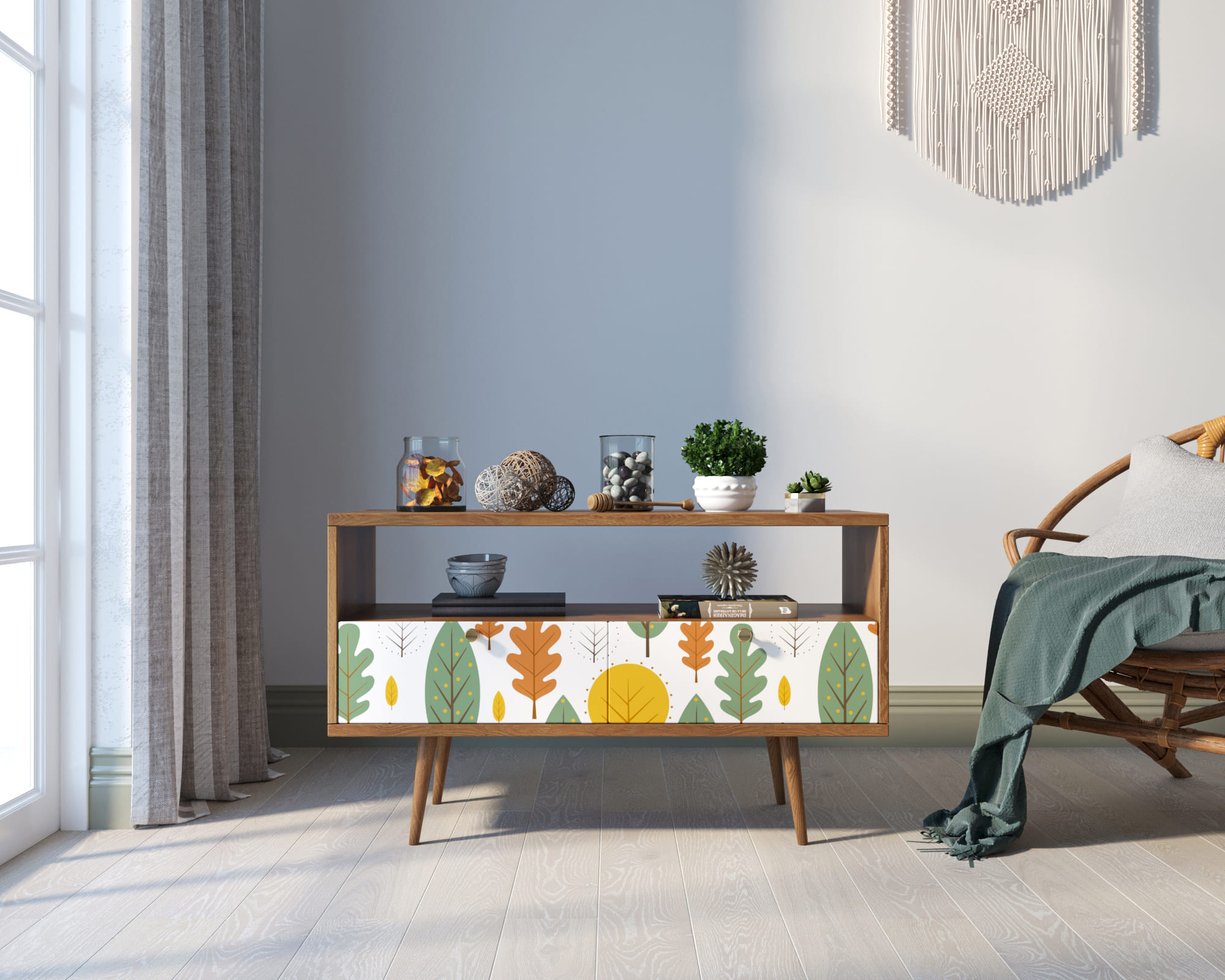 Консоль "Berber" с двумя ящиками принт 30 арт BB22/Print_30 в интернет-магазине в Москве Консоль "Berber" с двумя ящиками принт 30 арт BB22/Print_30 в интернет-магазине