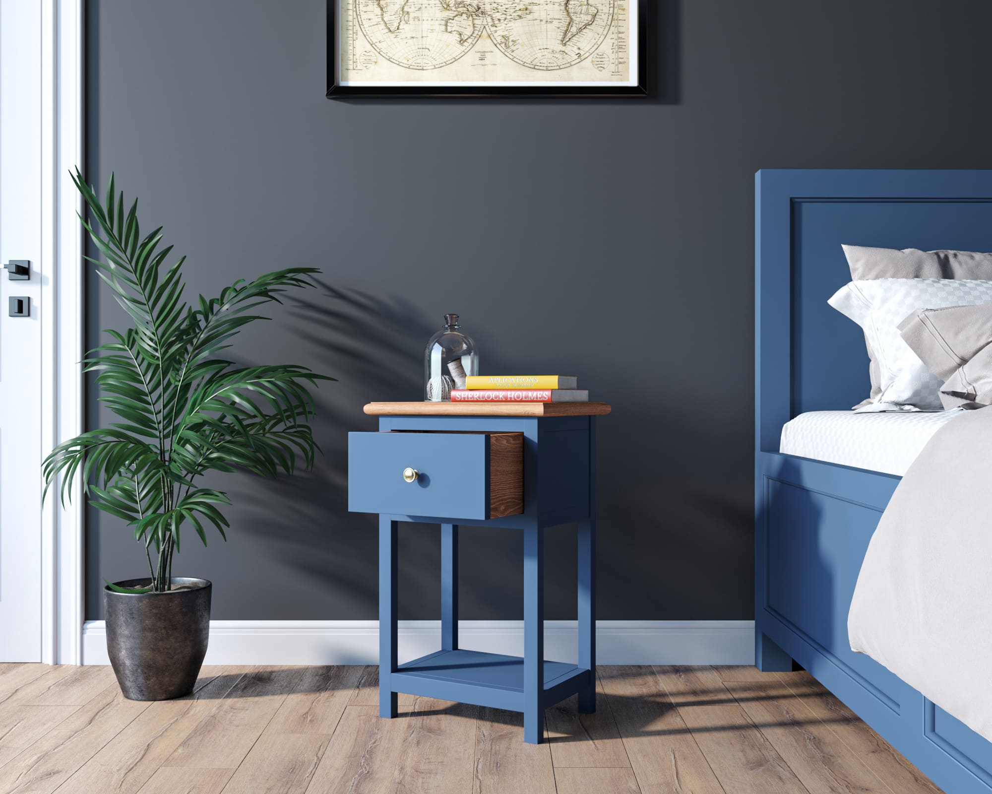 купить Тумба "Jules Verne" арт JV23ETGB Синий