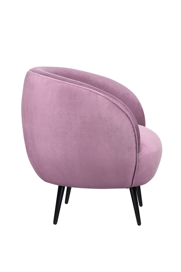 заказать Мягкое кресло Benee Pink на черных ножках