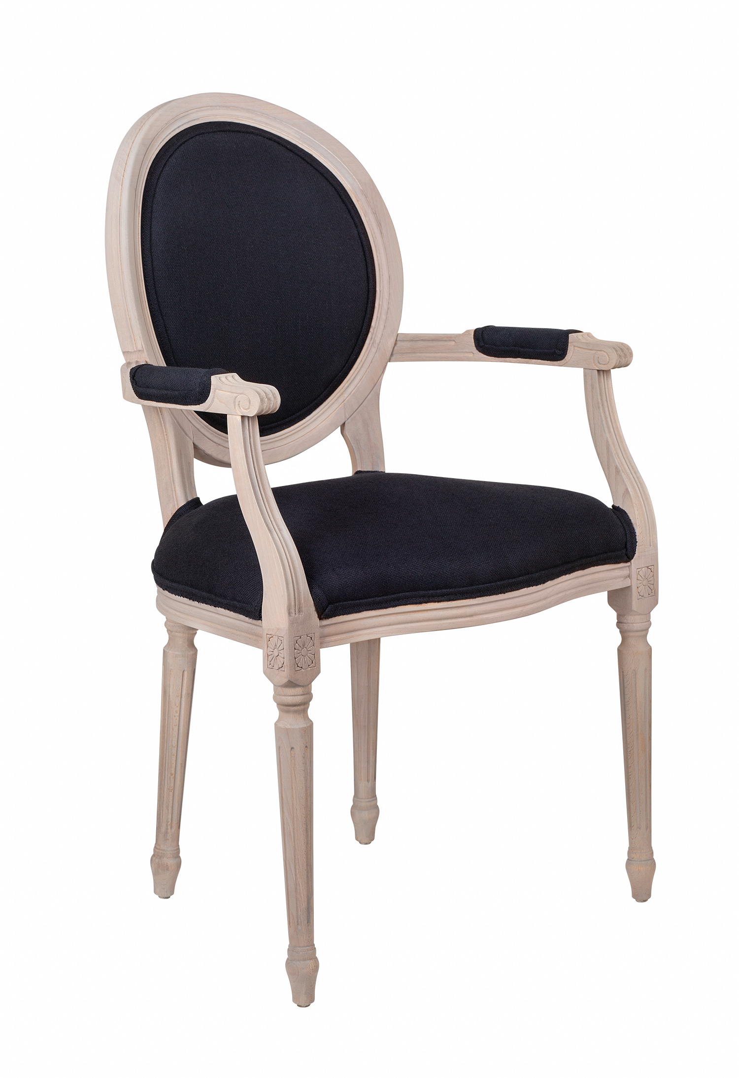 купить Мягкий стул с подлокотниками Delo Arm Black