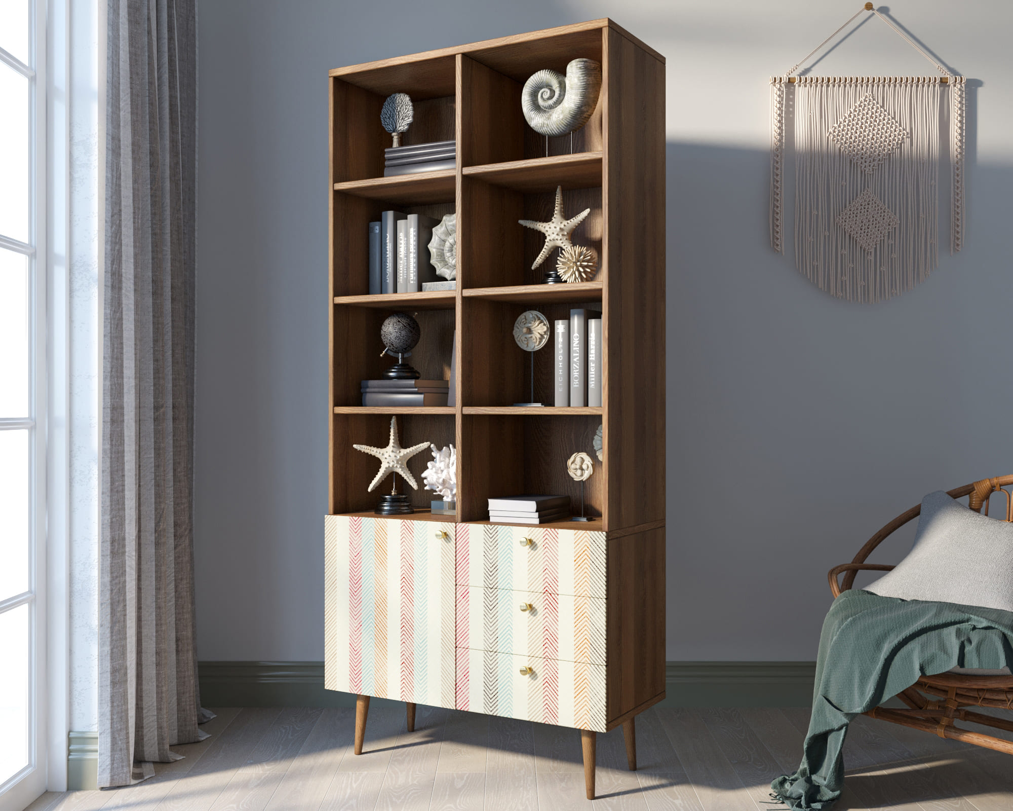 заказать Стеллаж на комоде "Berber" принт 45 арт BB44/Print_45