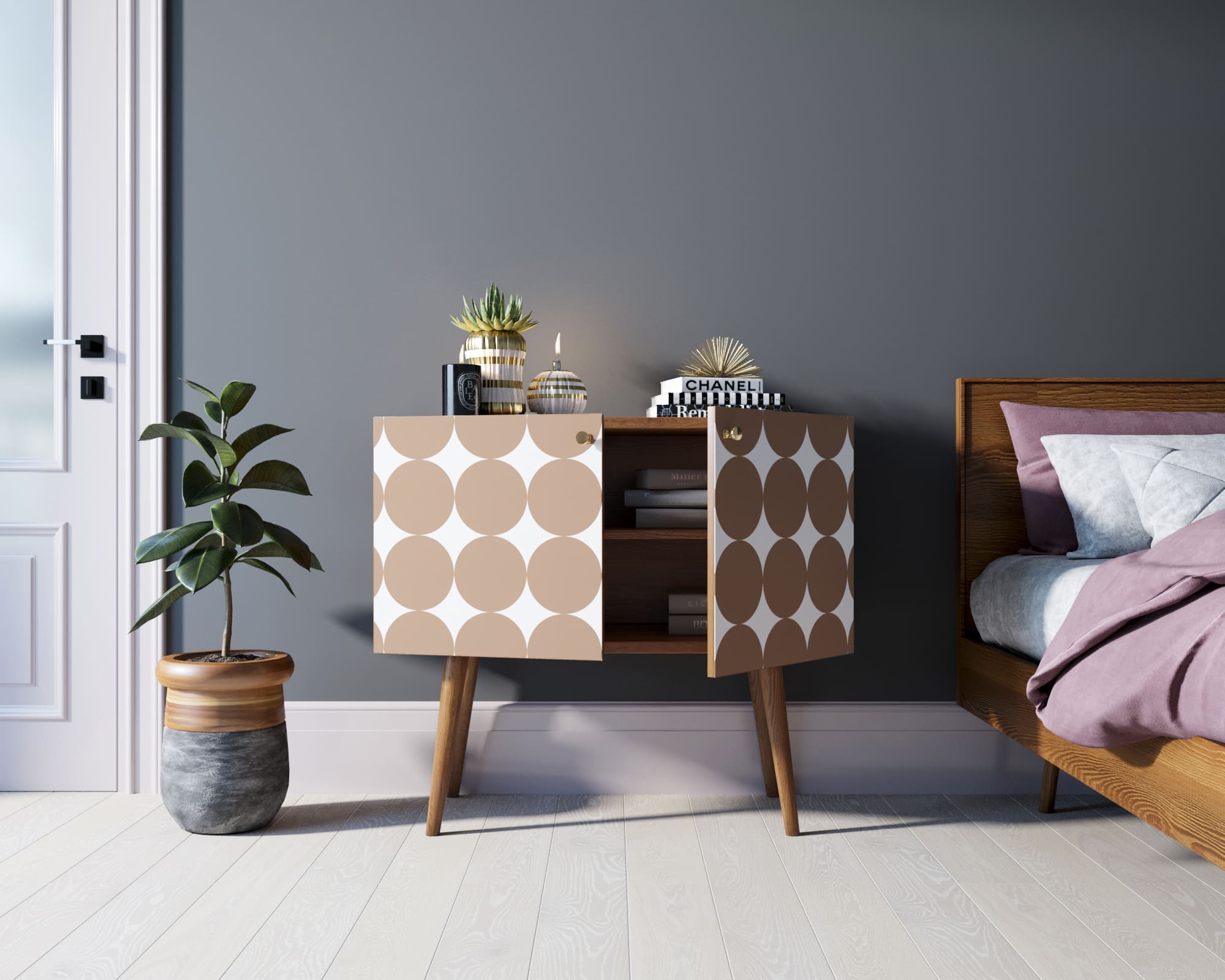 Комод на высоких ножках "Berber" малый принт 17 арт BB13/Print_17 в интернет-магазине в Москве Комод на высоких ножках "Berber" малый принт 17 арт BB13/Print_17 в интернет-магазине