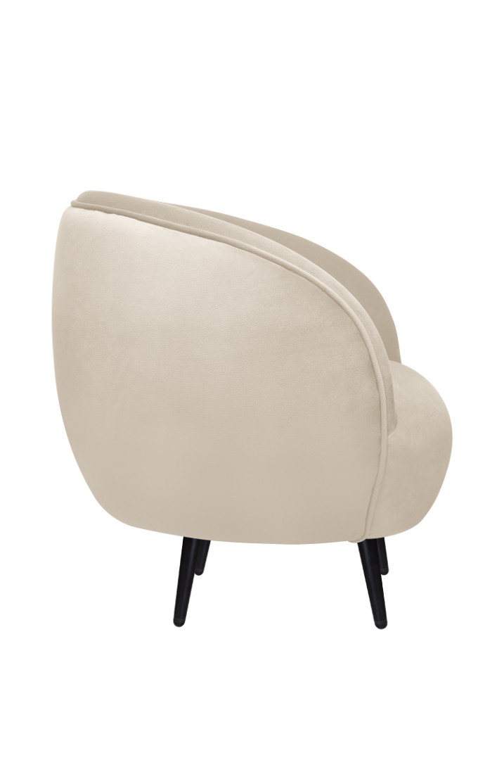 заказать Мягкое кресло Small Benee Beige на черных ножках