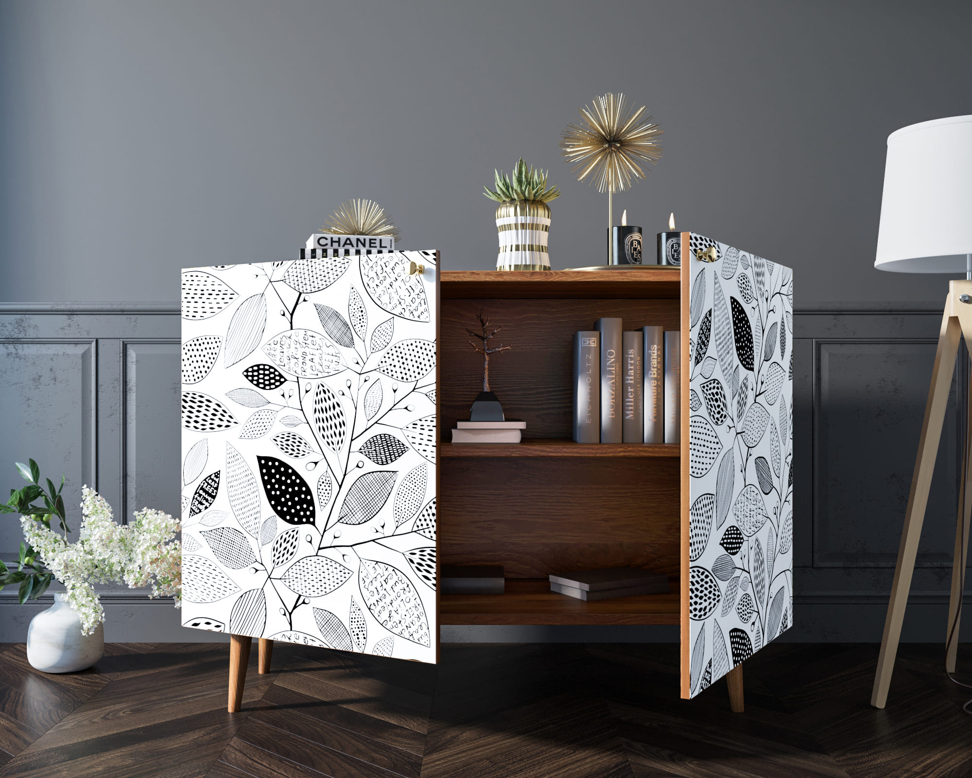 Комод "Berber" две дверки 9 принт арт BB04/Print_09 в интернет-магазине в Москве Комод "Berber" две дверки 9 принт арт BB04/Print_09 в интернет-магазине