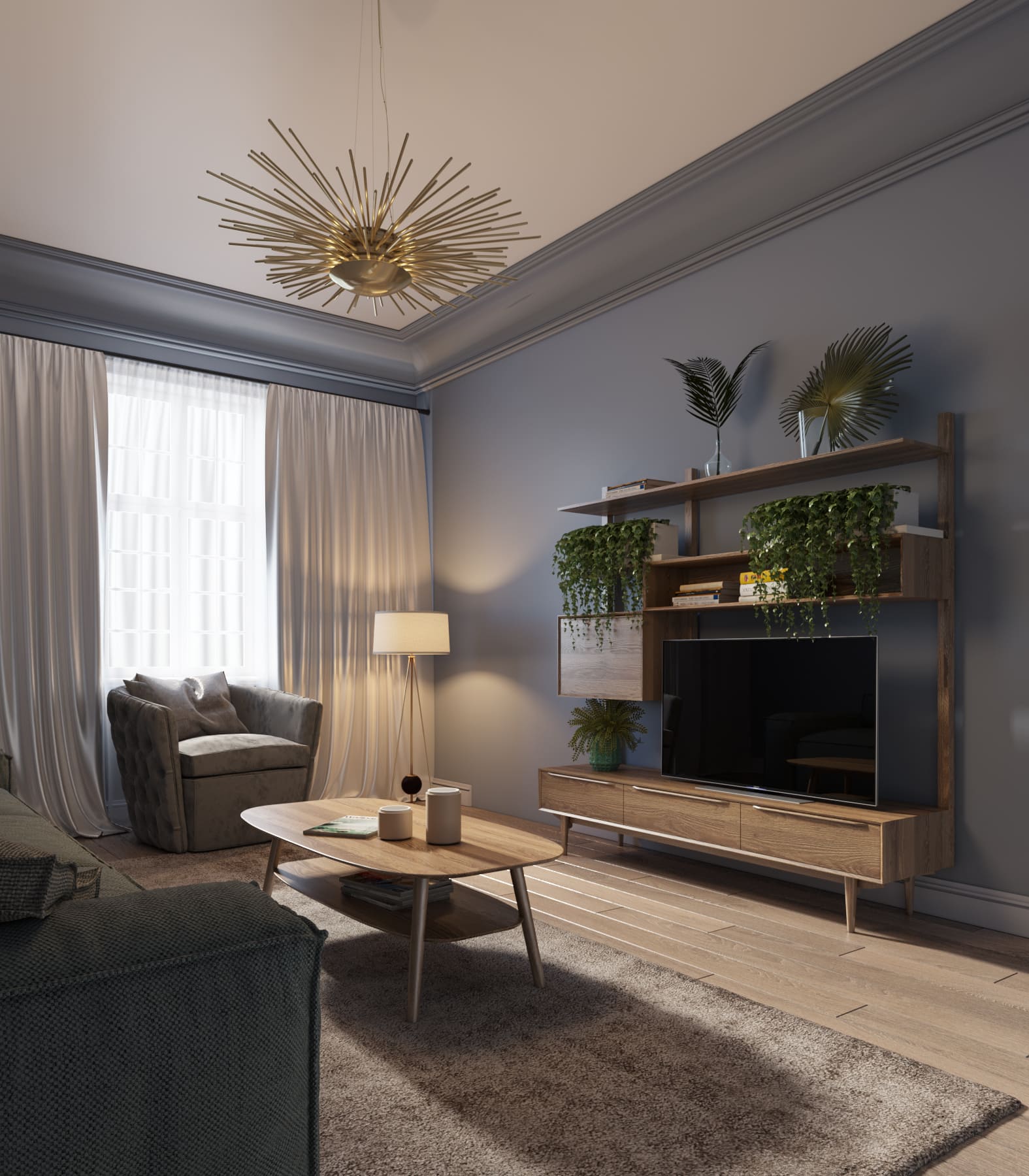 Стеллаж "Bruni" с ящиками арт BR-20 на заказ