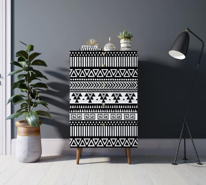 Комод высокий "Berber" принт 19 арт BB10/Print_19