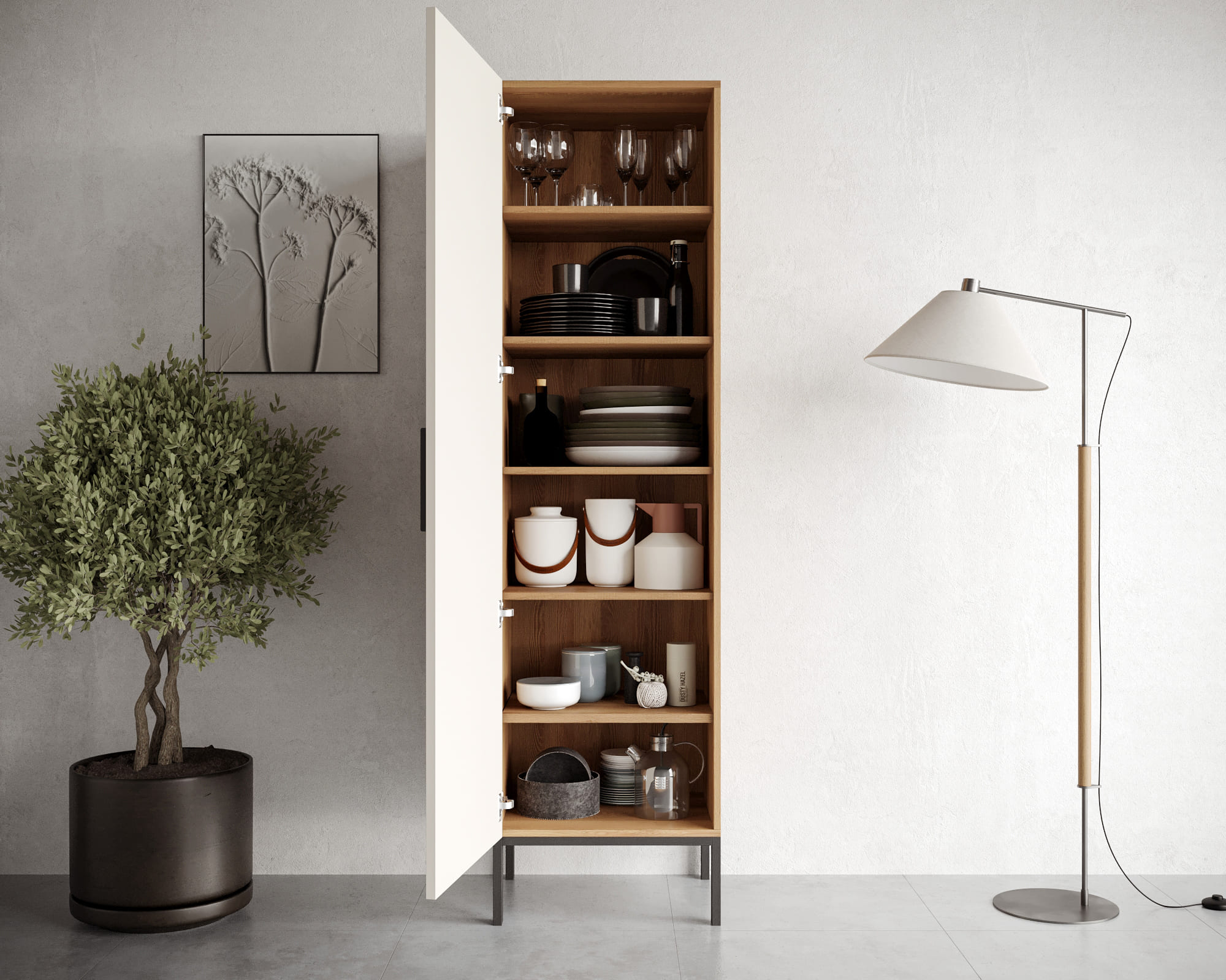 купить Шкаф c одной дверкой "Nicole" арт NEM101 в Москве купить Шкаф c одной дверкой "Nicole" арт NEM101