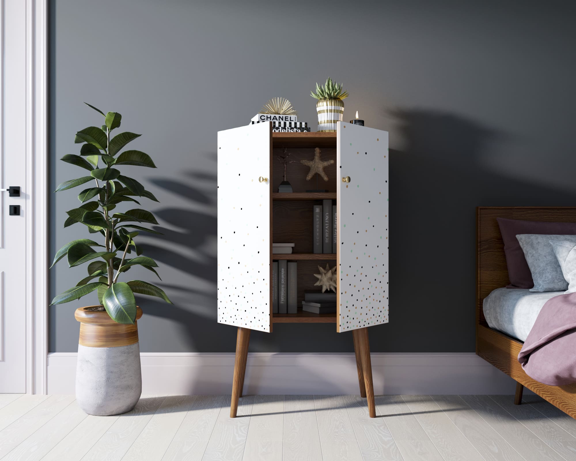 Комод на высоких ножках "Berber" 15 принт арт BB09/Print_15 в интернет-магазине в Москве Комод на высоких ножках "Berber" 15 принт арт BB09/Print_15 в интернет-магазине