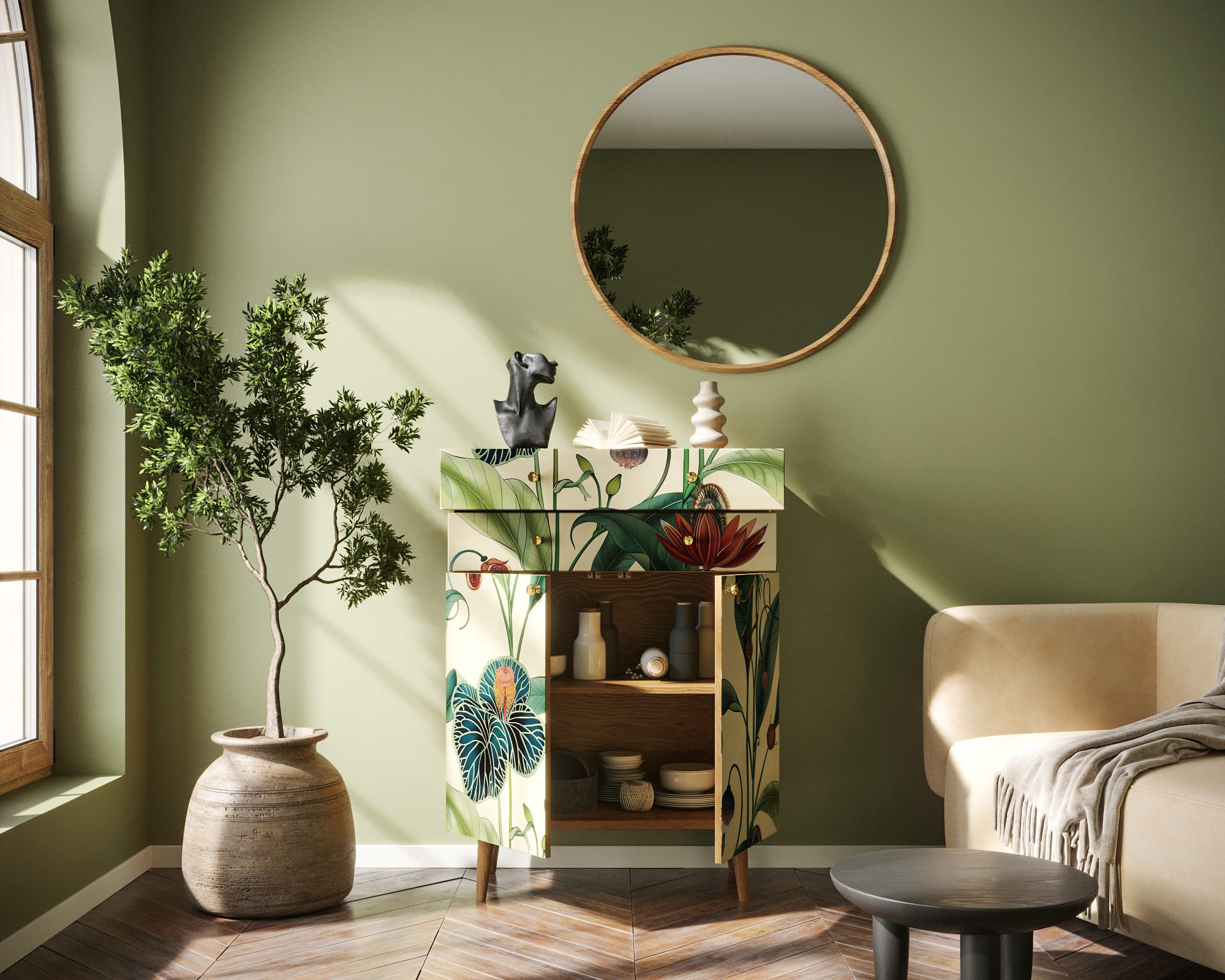 купить Комод "Berber" большой арт BB12/Print_55