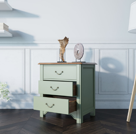 купить Тумба прикроватная "Olivia" на 3 ящика арт GA3002