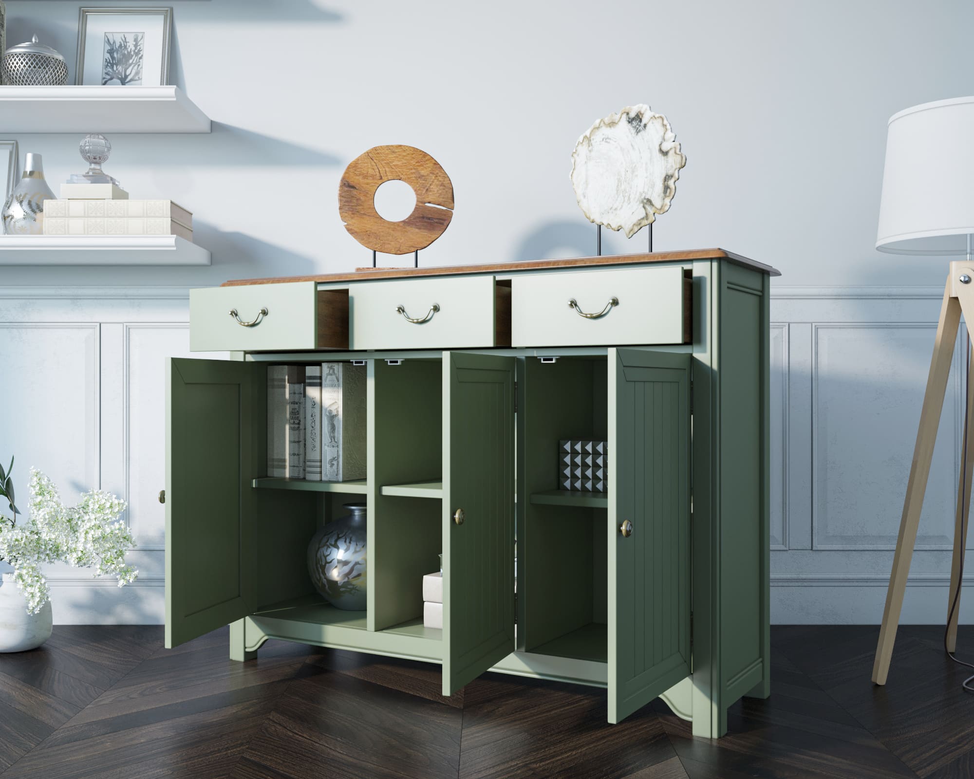 фото Комод Olivia 3 ящика/3 двери арт GA6005