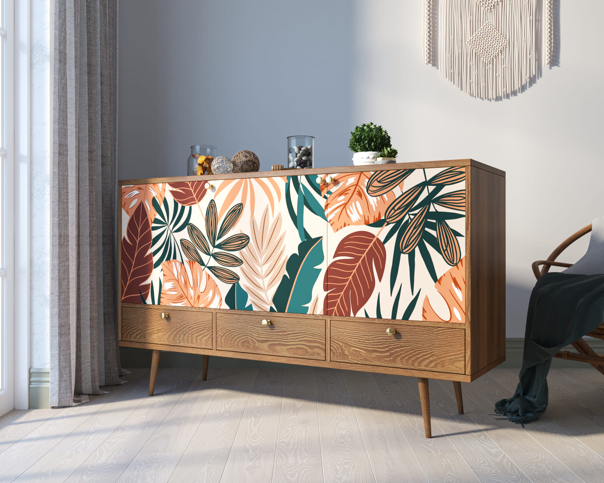 заказать Комод "Berber" три дверки и три ящика 25 принт арт BB24/Print_25 в Москве заказать Комод "Berber" три дверки и три ящика 25 принт арт BB24/Print_25