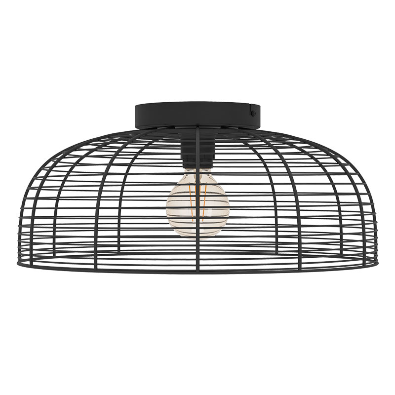 43896 Потолочная люстра RINROE, 1х40W (E27), H200, ?450, сталь, черный в интернет-магазине в Москве 43896 Потолочная люстра RINROE, 1х40W (E27), H200, ?450, сталь, черный в интернет-магазине