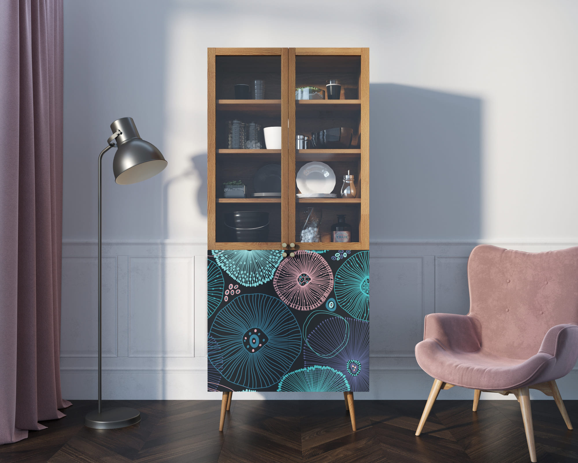 Буфет "Berber" малый принт 32 арт BB30/Print_32 в интернет-магазине