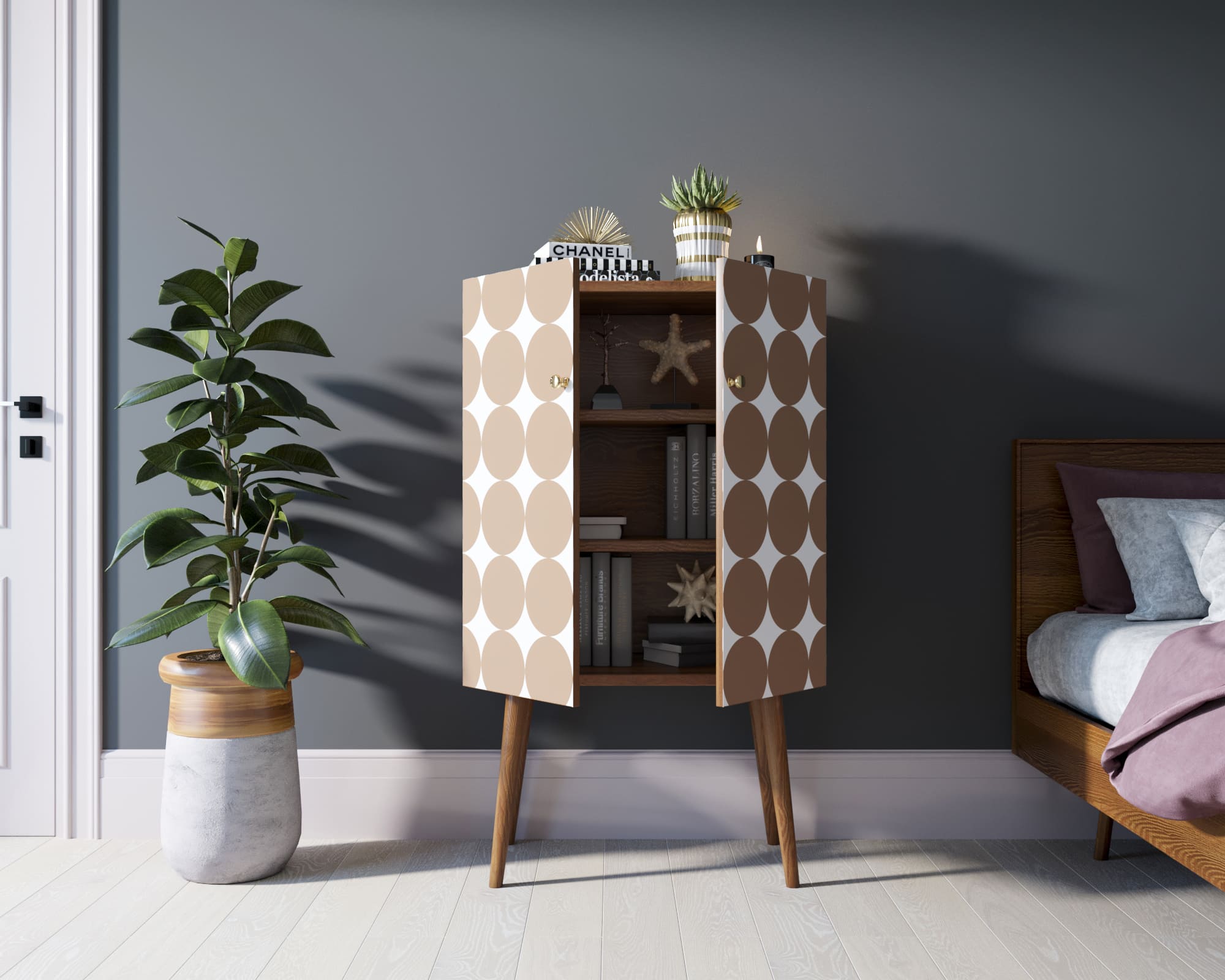 Комод на высоких ножках "Berber" 17 принт арт BB09/Print_17 в интернет-магазине в Москве Комод на высоких ножках "Berber" 17 принт арт BB09/Print_17 в интернет-магазине