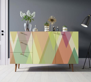 купить Комод "Berber" с двумя дверками и ящиками принт 16 арт BB17/Print_16