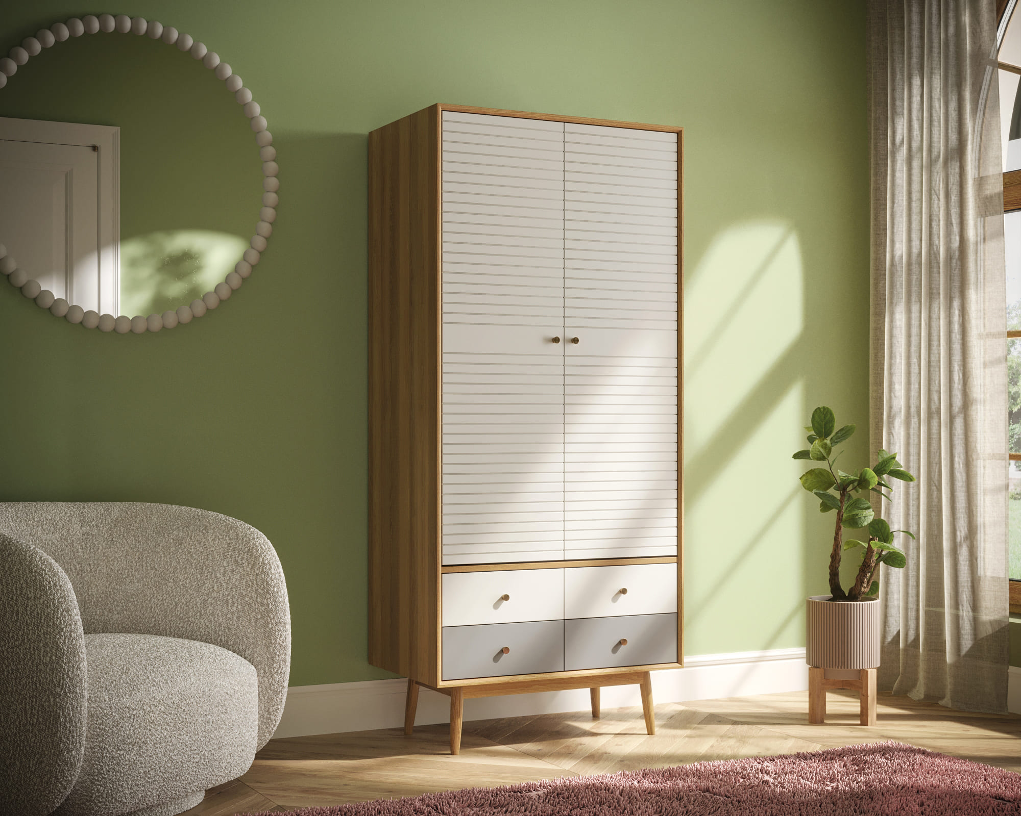 заказать Шкаф в скандинавском стиле "Pollo" арт POL18 в Москве заказать Шкаф в скандинавском стиле "Pollo" арт POL18