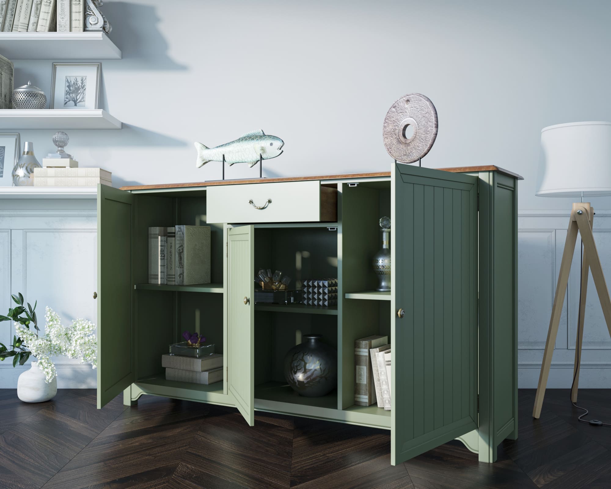 купить Комод Olivia 3 двери/1 ящик арт GA5005