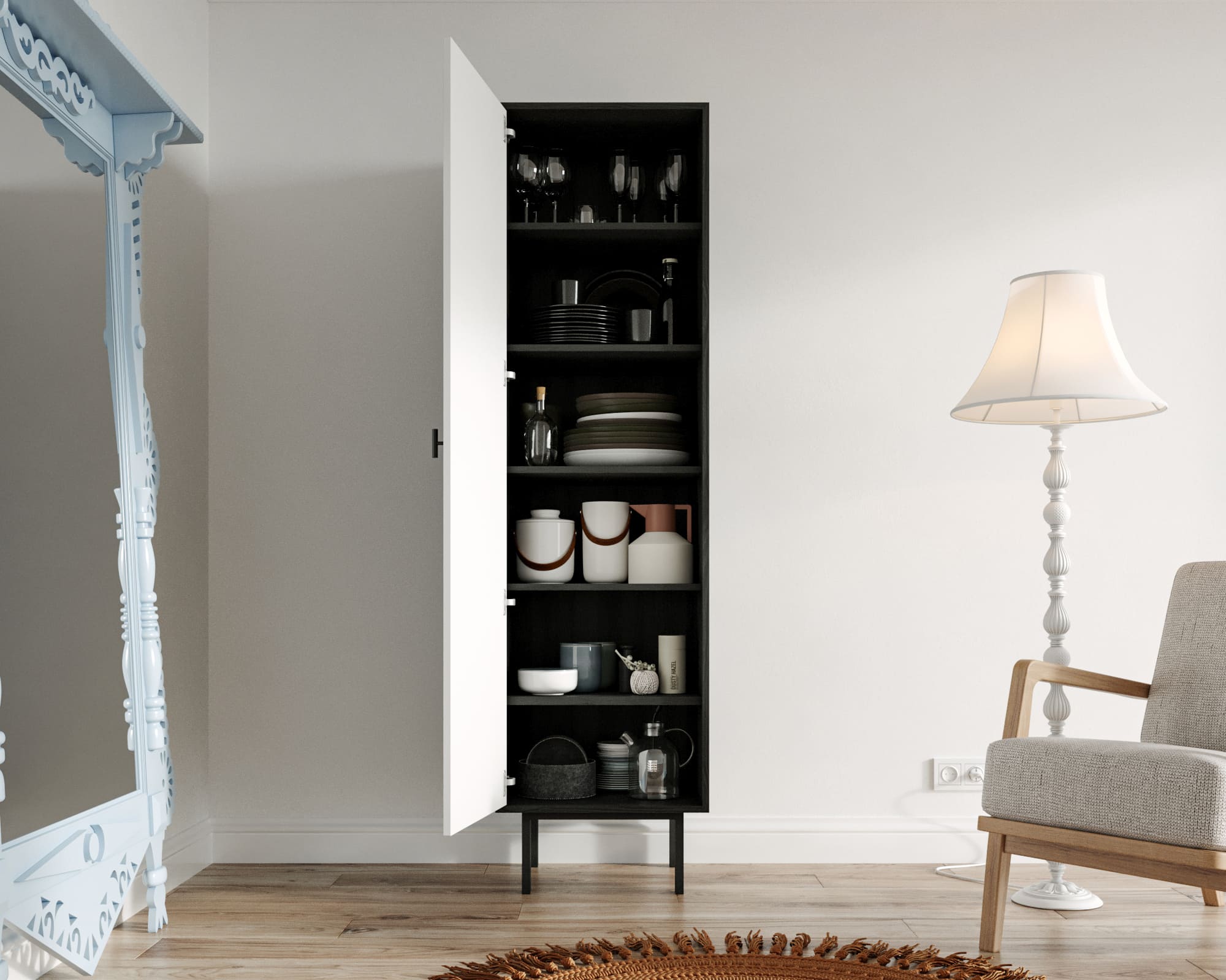 купить Шкаф c одной дверкой "Emerson" Матрешки арт EM101/Art04