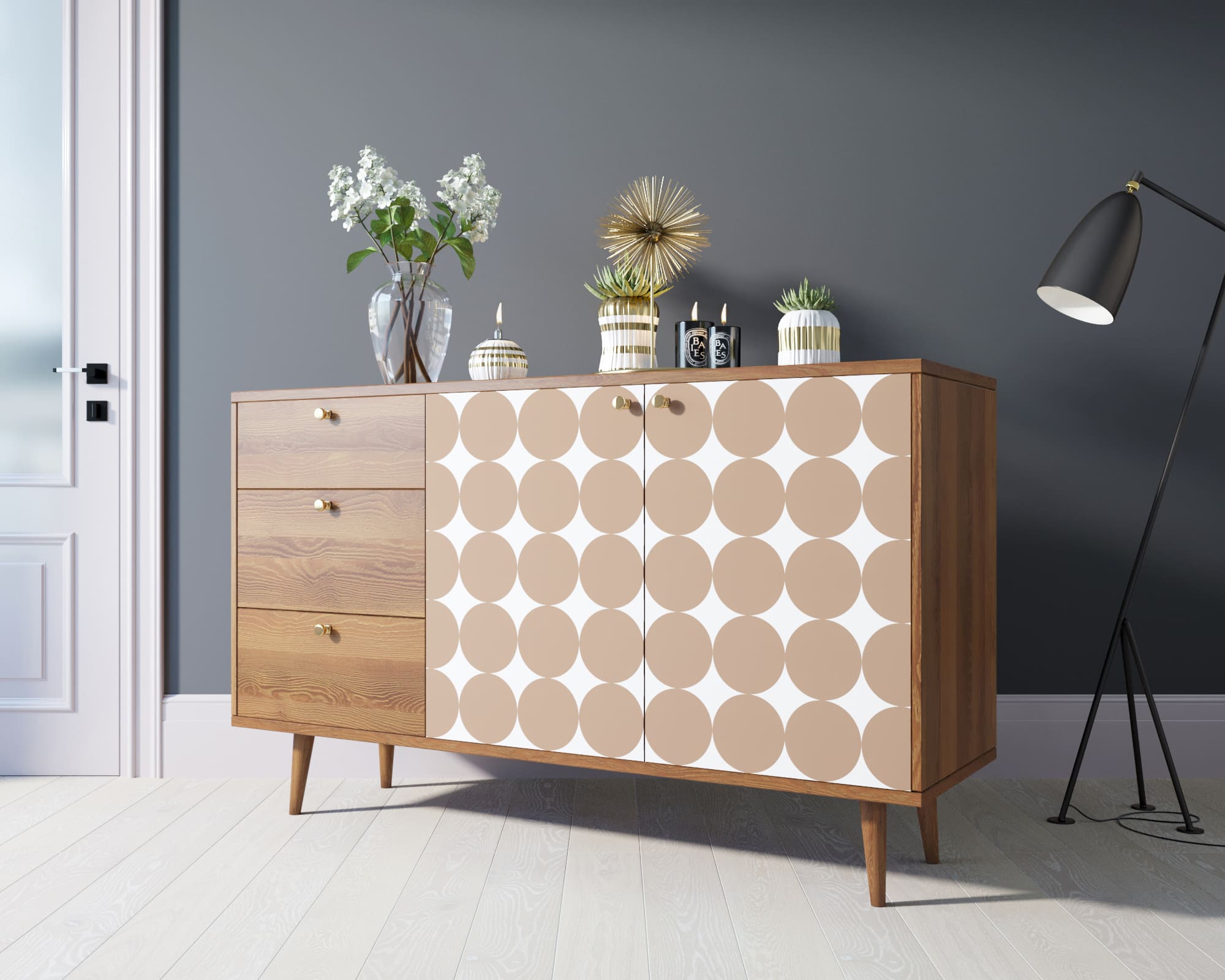 фото Комод "Berber" с двумя дверками и ящиками 17 принт арт BB05/Print_17 в Москве фото Комод "Berber" с двумя дверками и ящиками 17 принт арт BB05/Print_17