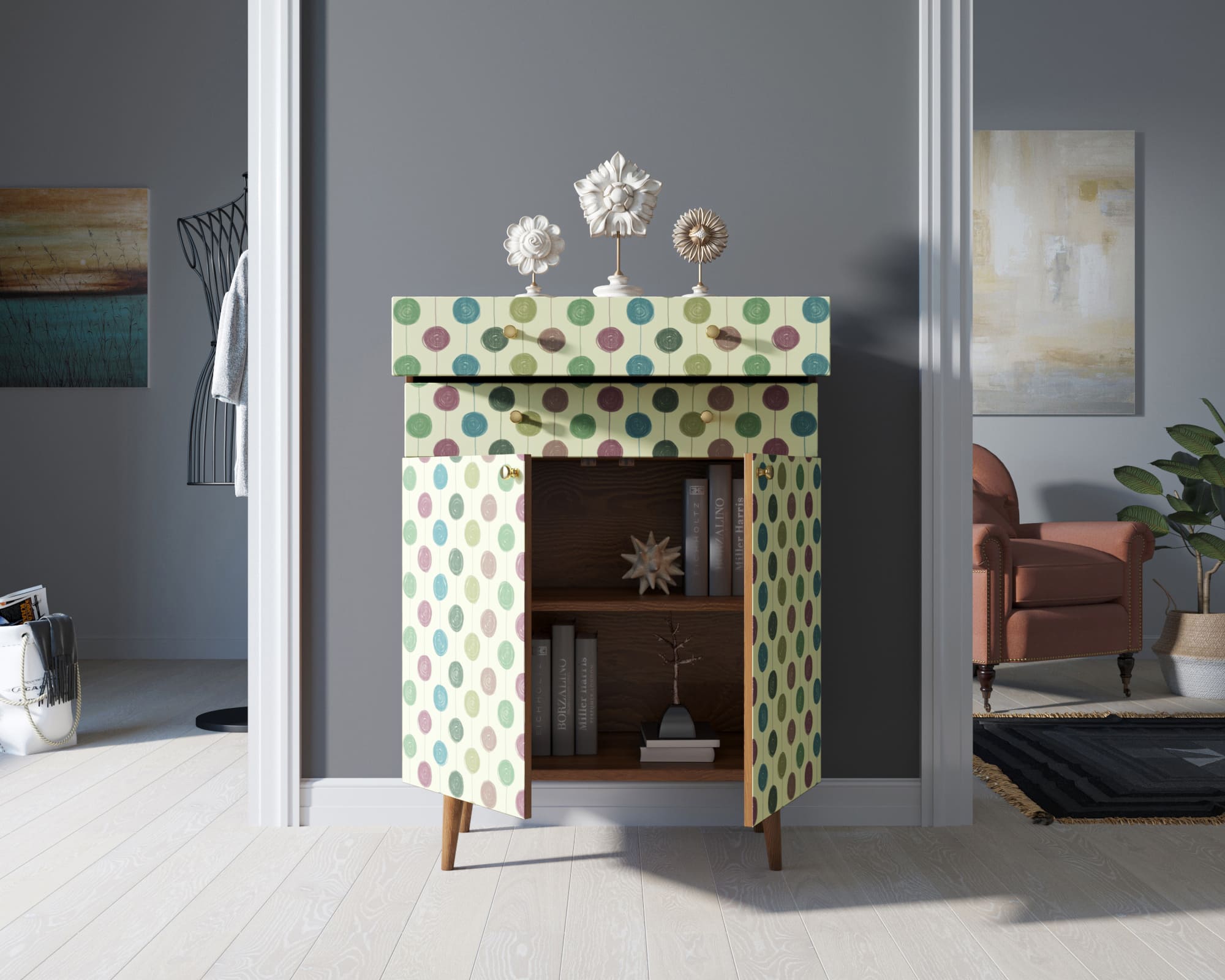 Комод "Berber" большой принт 24 арт BB12/Print_24 в интернет-магазине