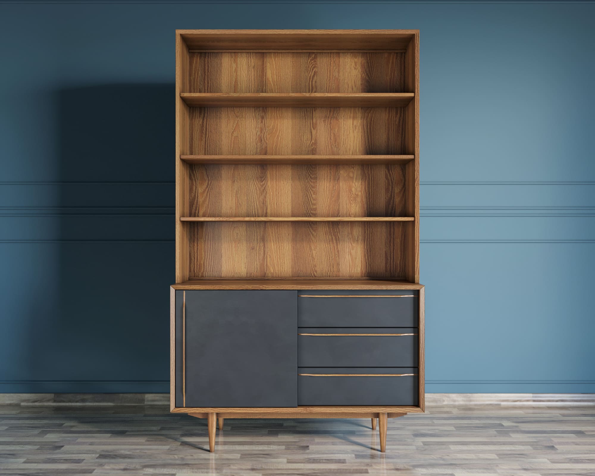 фото Стеллаж "Bruni" с дверками 1 арт BR-01Black в Москве фото Стеллаж "Bruni" с дверками 1 арт BR-01Black