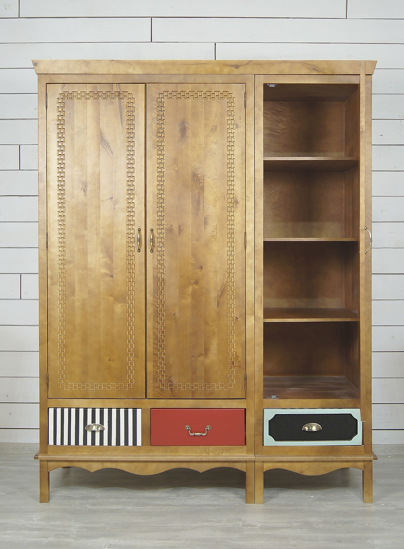 купить Шкаф трехстворчатый "Gouache Birch" арт М10527/3ETG