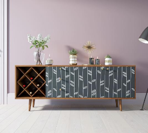 Комод "Berber" удлиненный с бутылочницей 18 принт арт BB15/Print_18 в Москве Комод "Berber" удлиненный с бутылочницей 18 принт арт BB15/Print_18