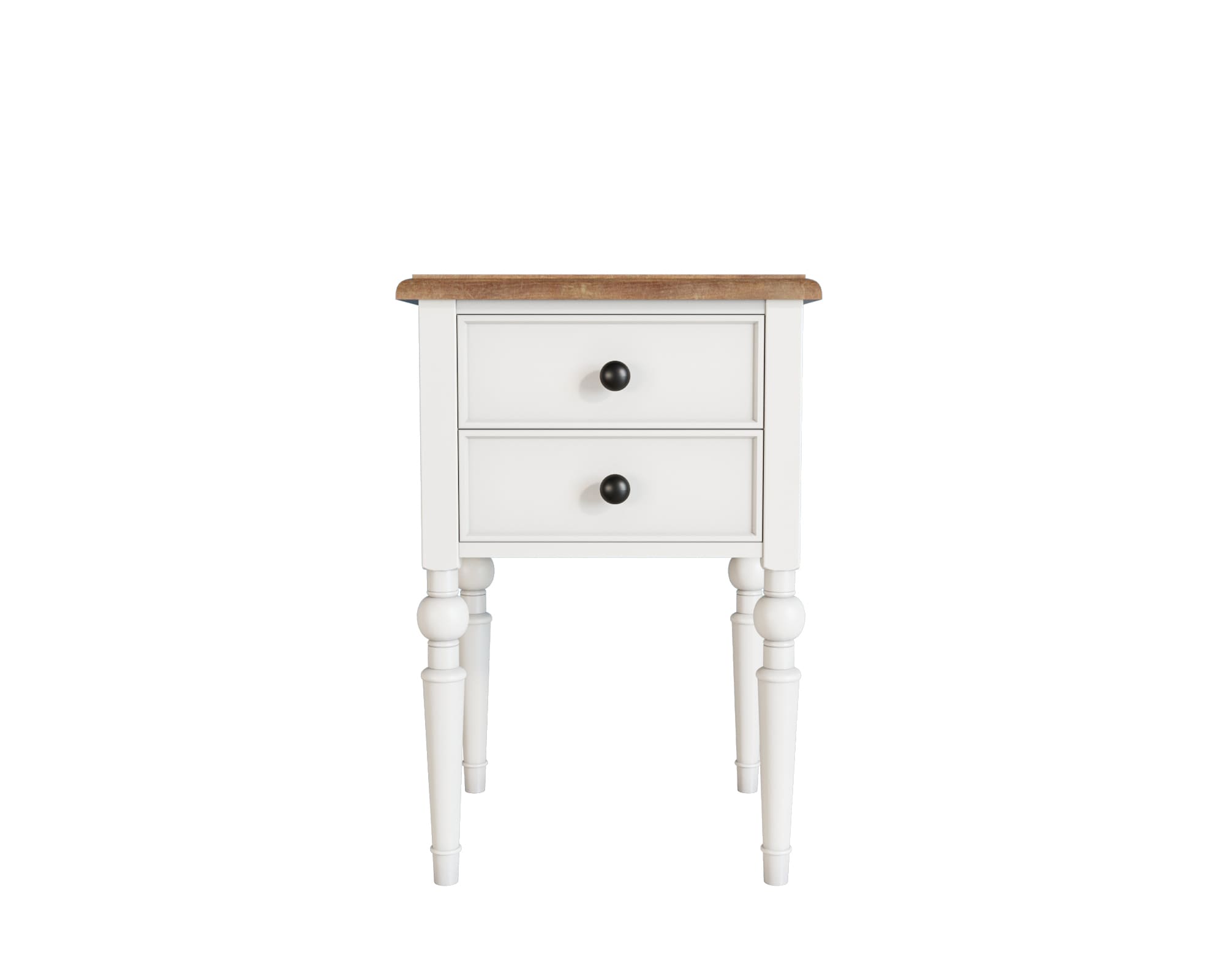 Тумбочка "Odri" с двумя ящиками арт od2102S Белый в интернет-магазине