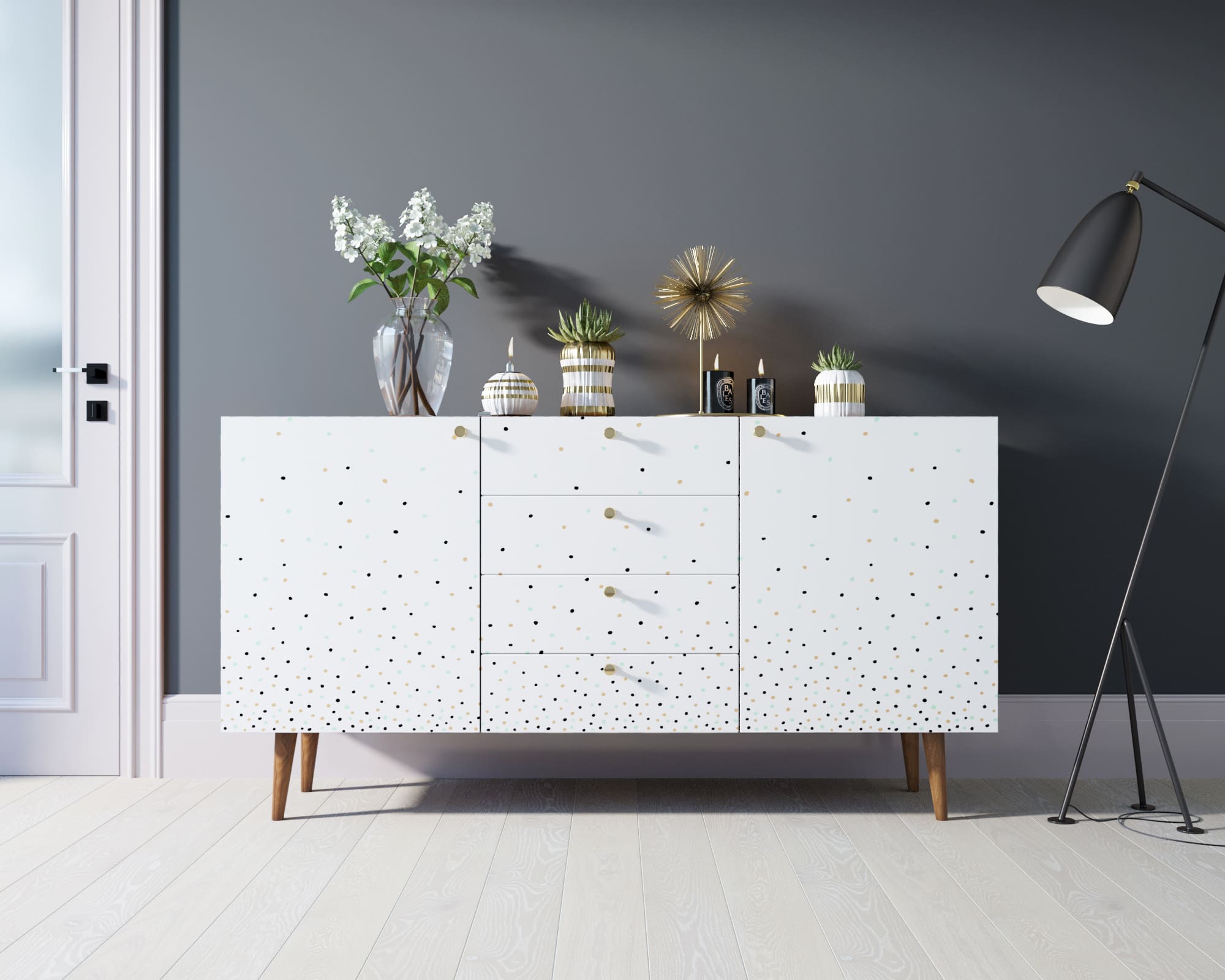Комод "Berber" с ящиками 15 принт арт BB14/Print_15 в интерьере в Москве Комод "Berber" с ящиками 15 принт арт BB14/Print_15 в интерьере