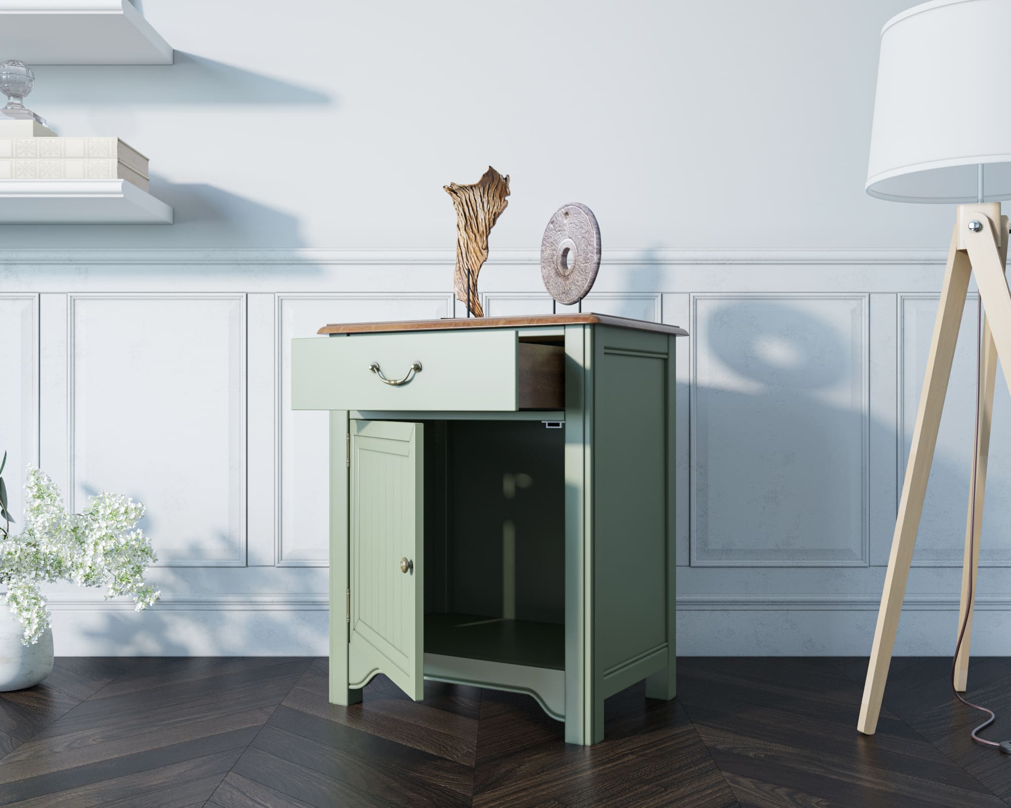 фото Прикроватная тумба "Olivia" с дверцей арт GA1002