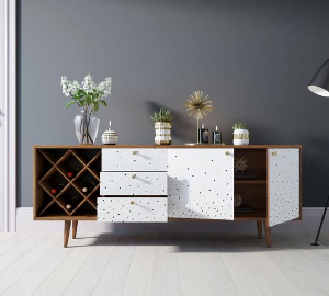 купить Комод "Berber" удлиненный с бутылочницей 15 принт арт BB15/Print_15