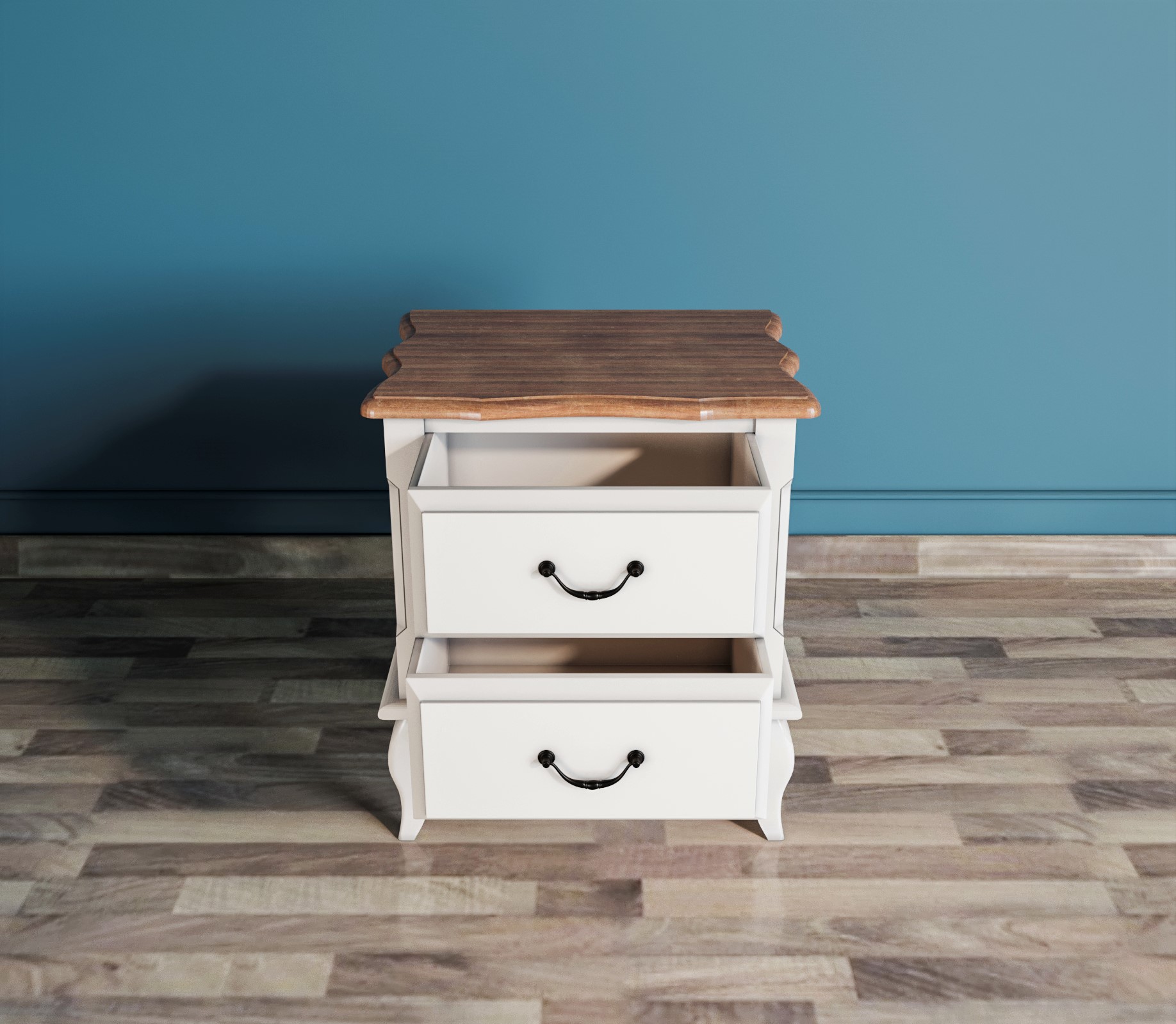 купить Прикроватная тумба leontina на два ящика арт ST9302/2