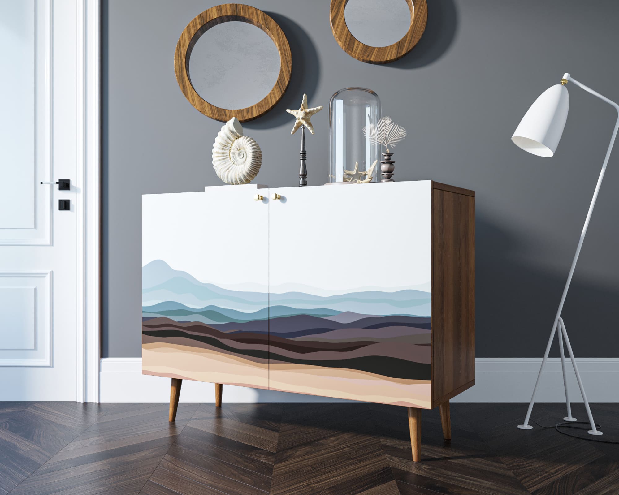 фото Комод "Berber" две дверки 11 принт арт BB04/Print_11 в Москве фото Комод "Berber" две дверки 11 принт арт BB04/Print_11