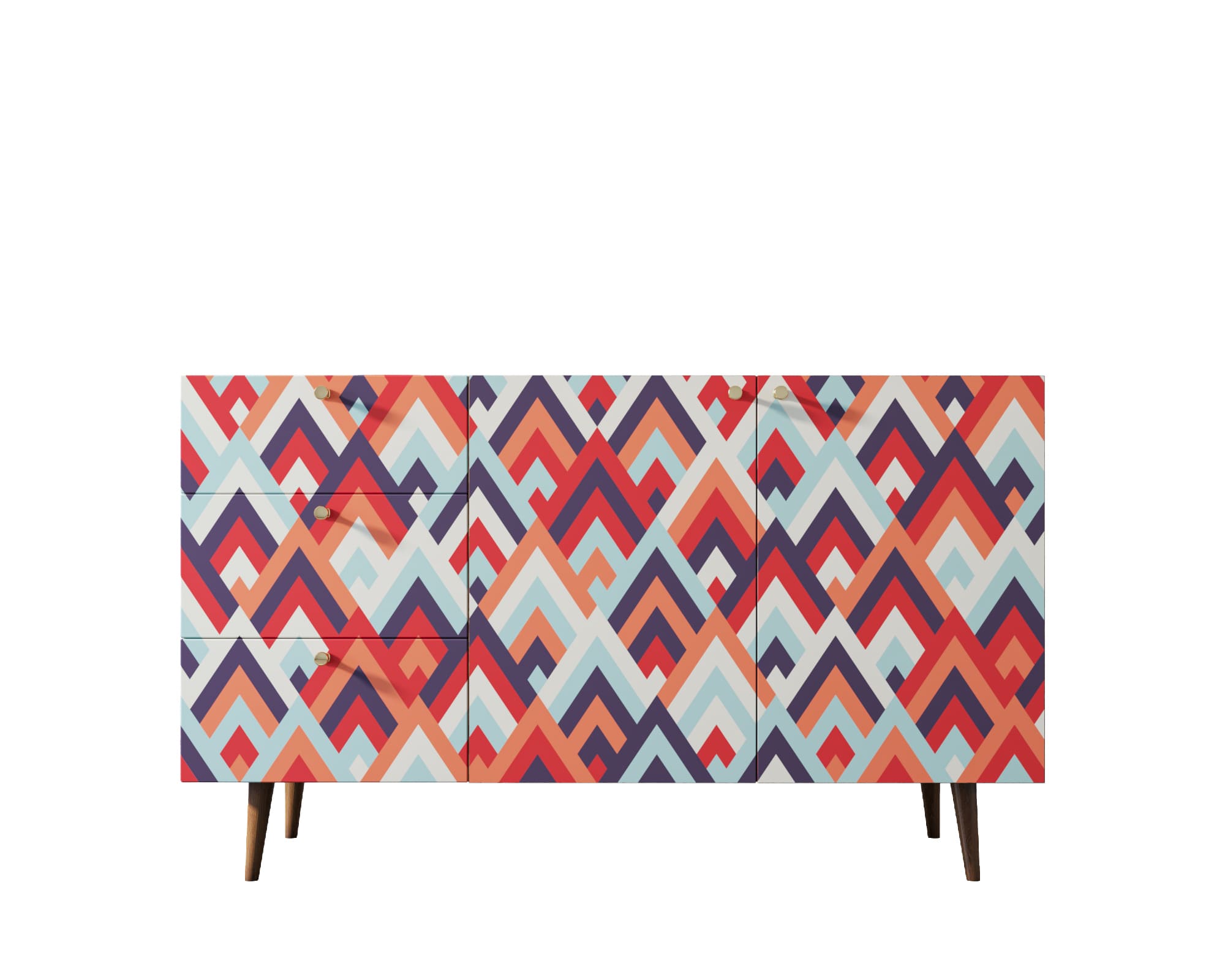 заказать Комод "Berber" с двумя дверками и ящиками принт 2 арт BB17/Print_02