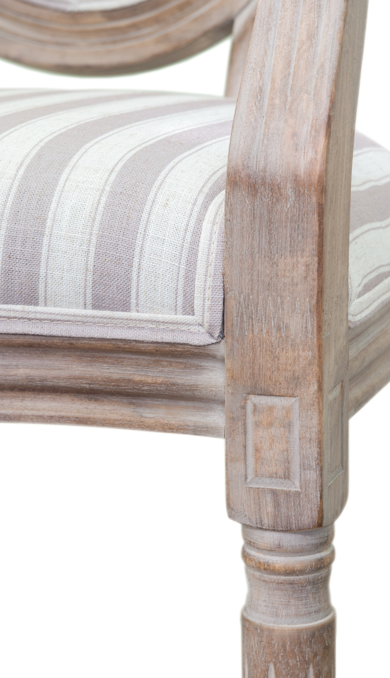 фото Мягкий стул с подлокотниками Volker Arm Pinstripe в Москве фото Мягкий стул с подлокотниками Volker Arm Pinstripe