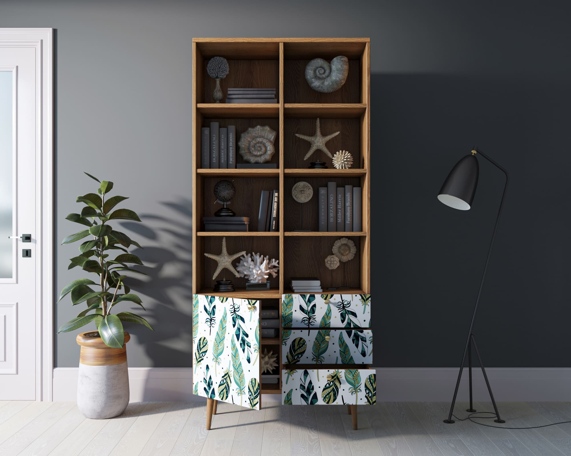 купить Стеллаж на комоде "Berber" принт 44 арт BB44/Print_44